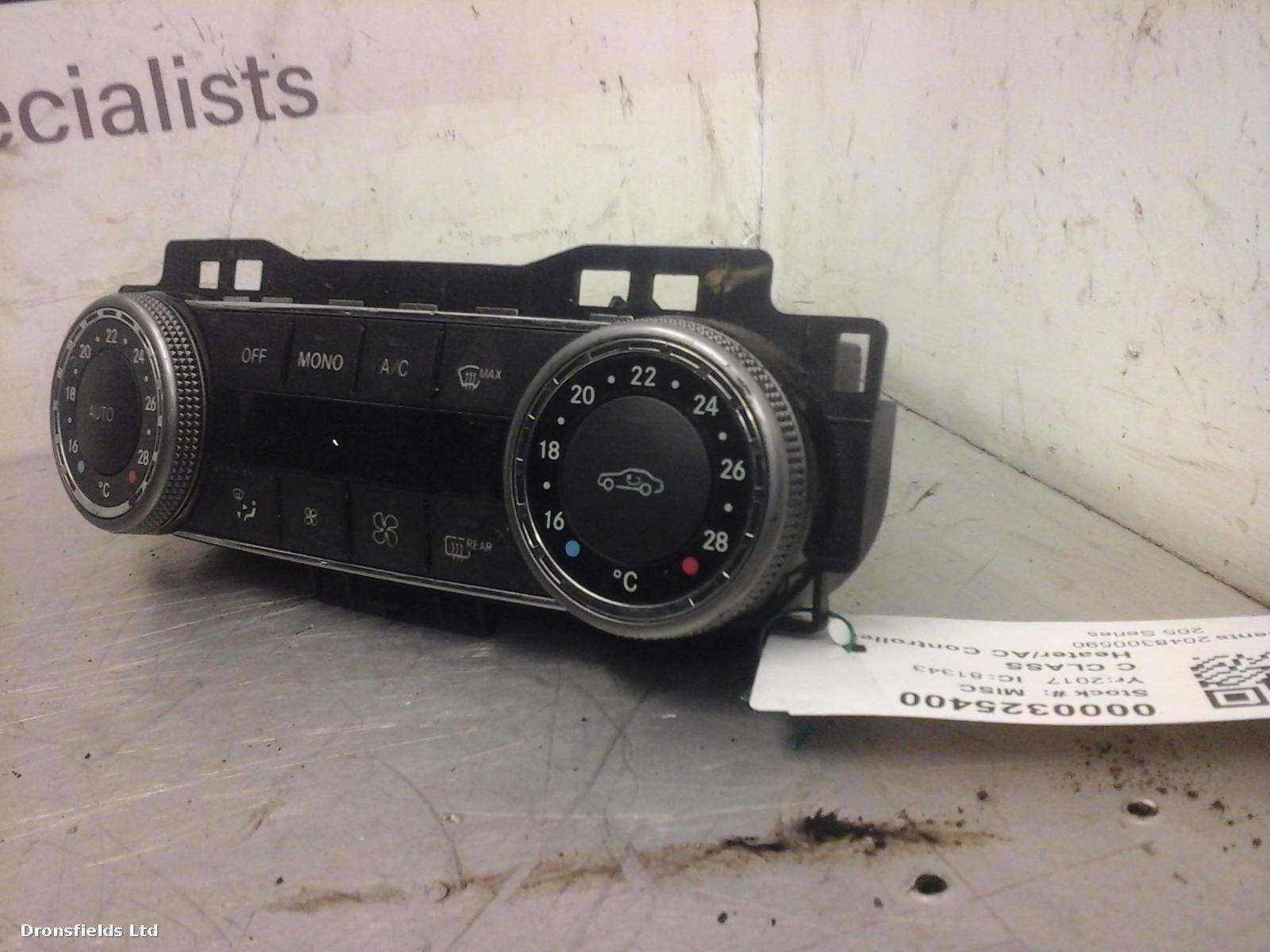 View Auto part Heater/AC Controller Mercedes C Class 2017