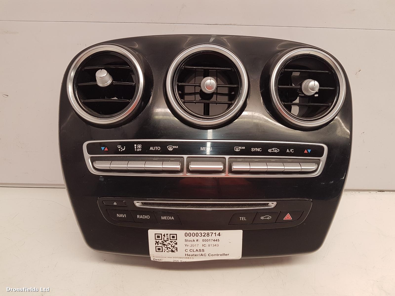 View Auto part Heater/AC Controller Mercedes C Class 2017