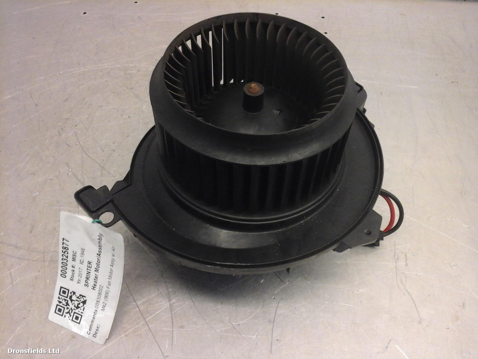 View Auto part Heater Motor/Assembly Mercedes Sprinter 2017