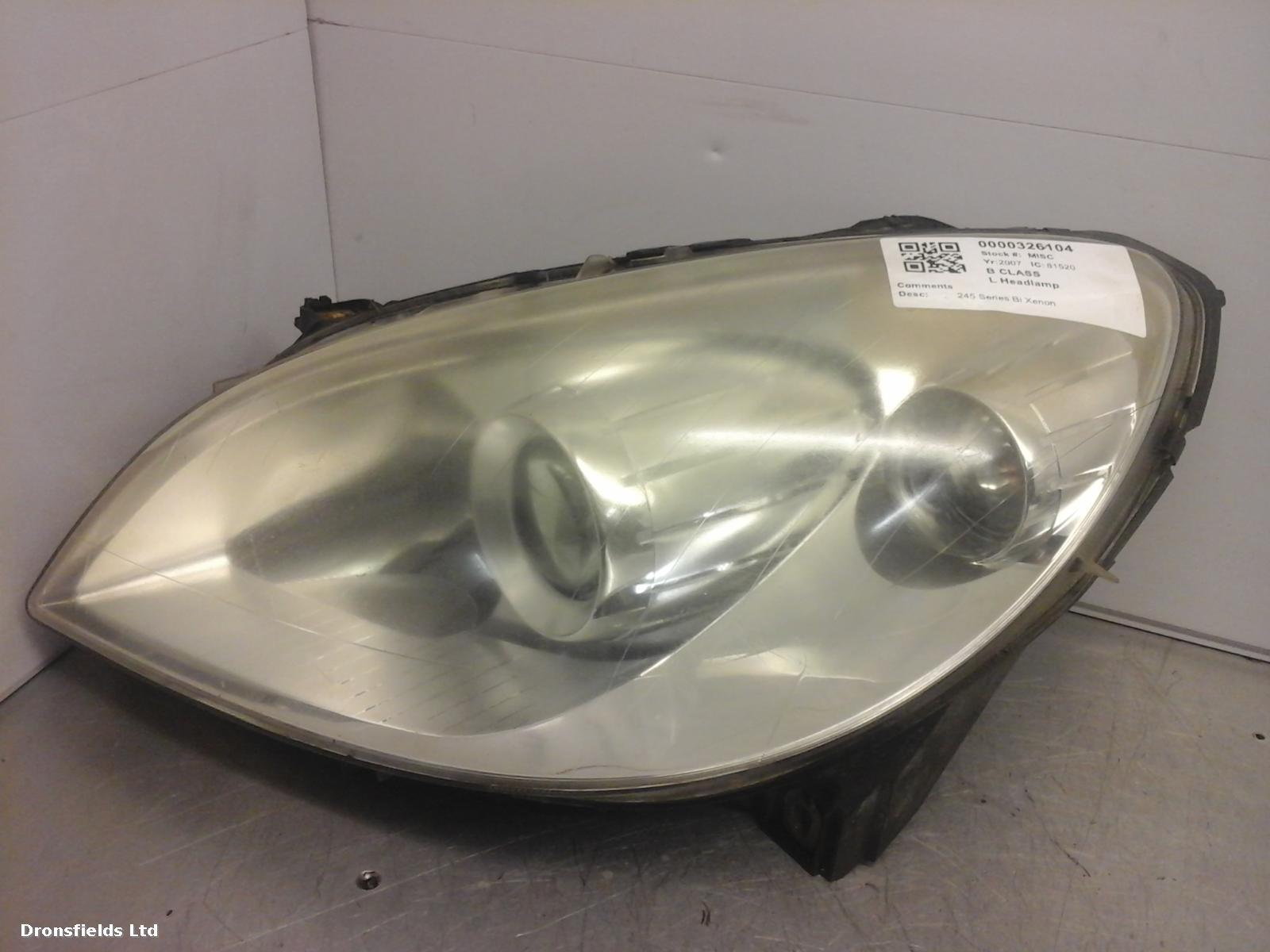 View Auto part L Headlamp Mercedes B Class 2007