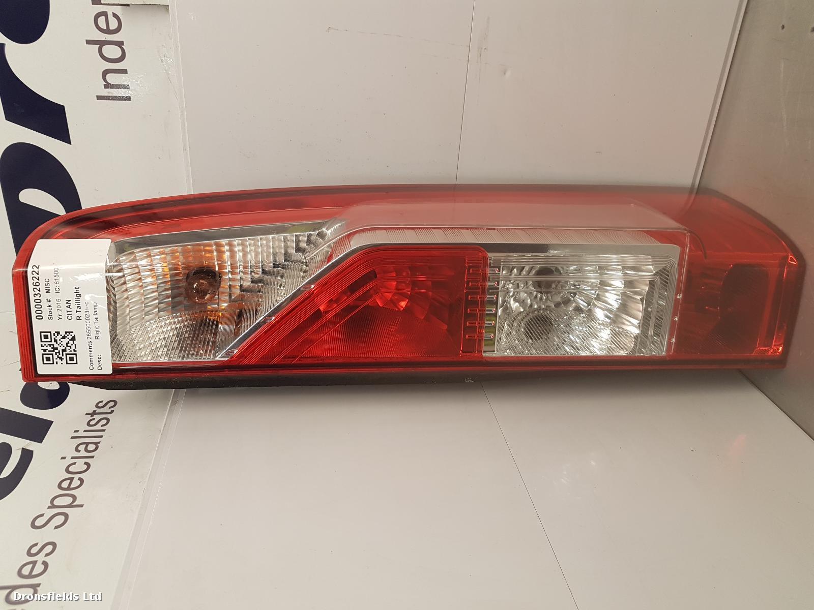 View Auto part R Taillight Mercedes Citan 2016