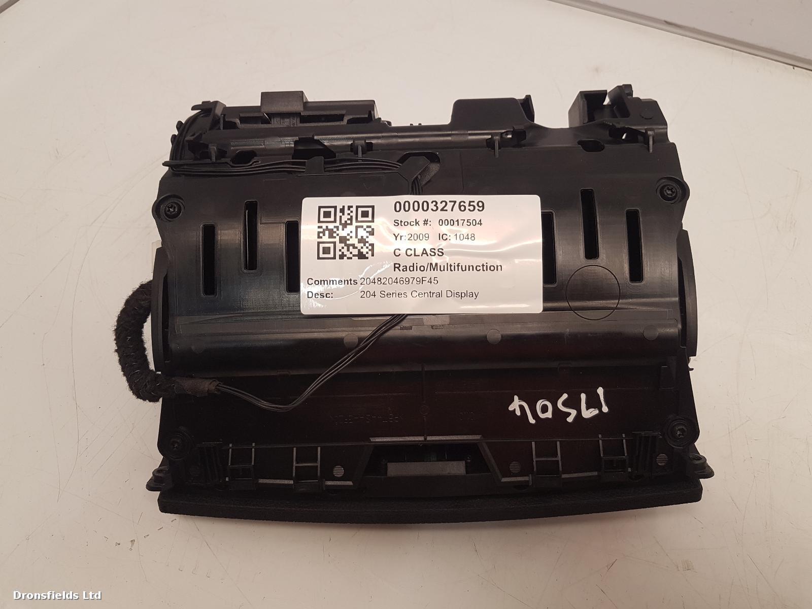 View Auto part Radio Display Mercedes C Class 2009