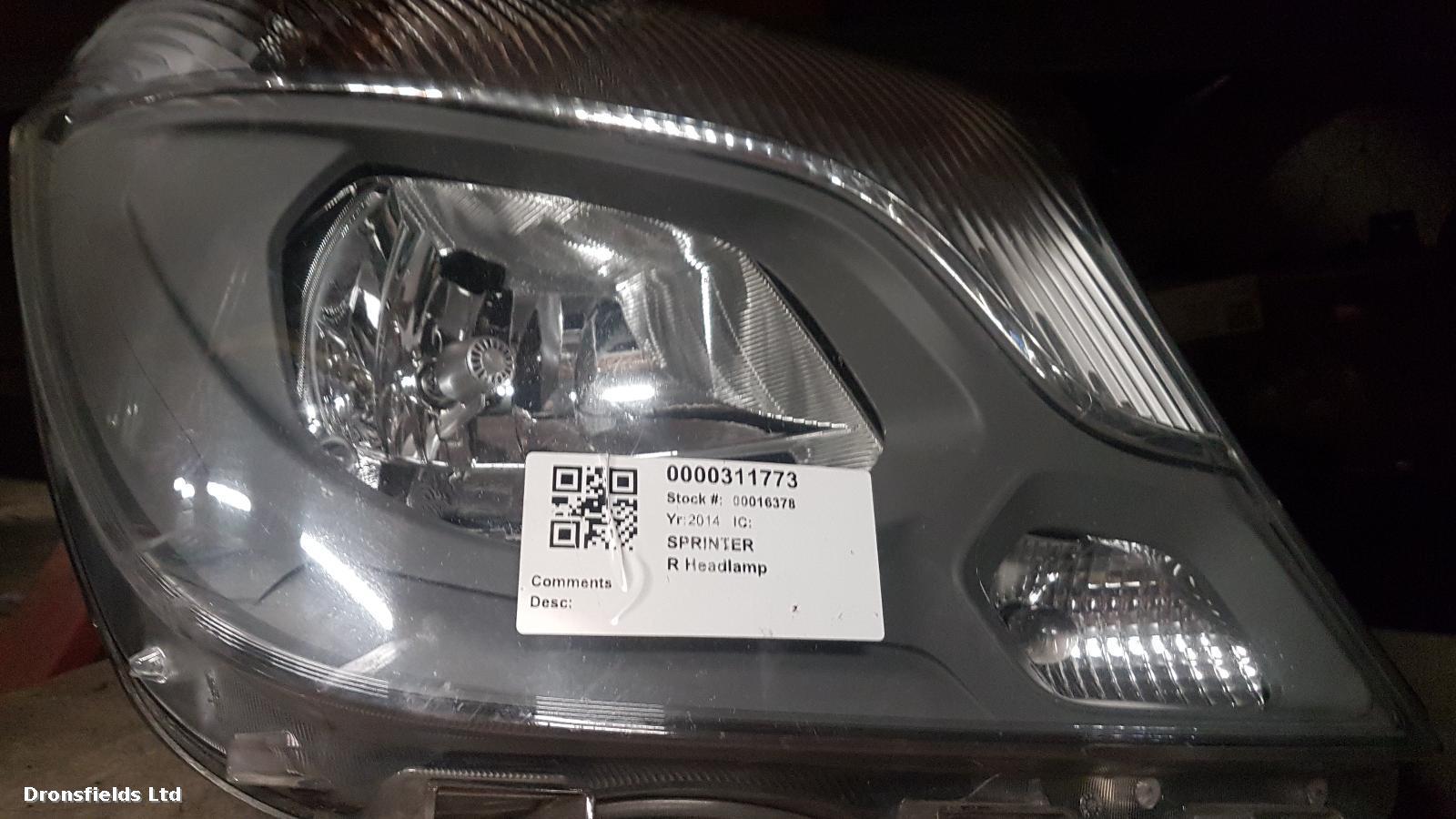 View Auto part R Headlamp Mercedes Sprinter 2017