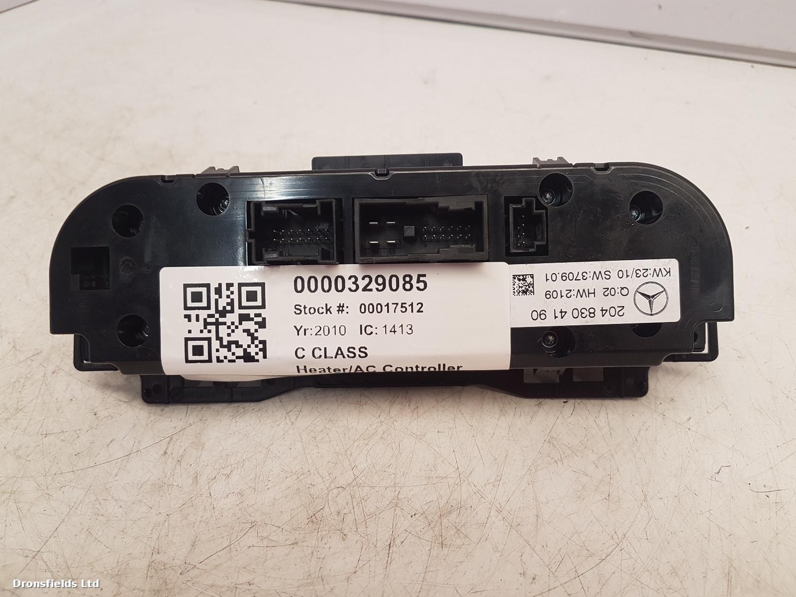 View Auto part Heater/AC Controller Mercedes C Class 2010