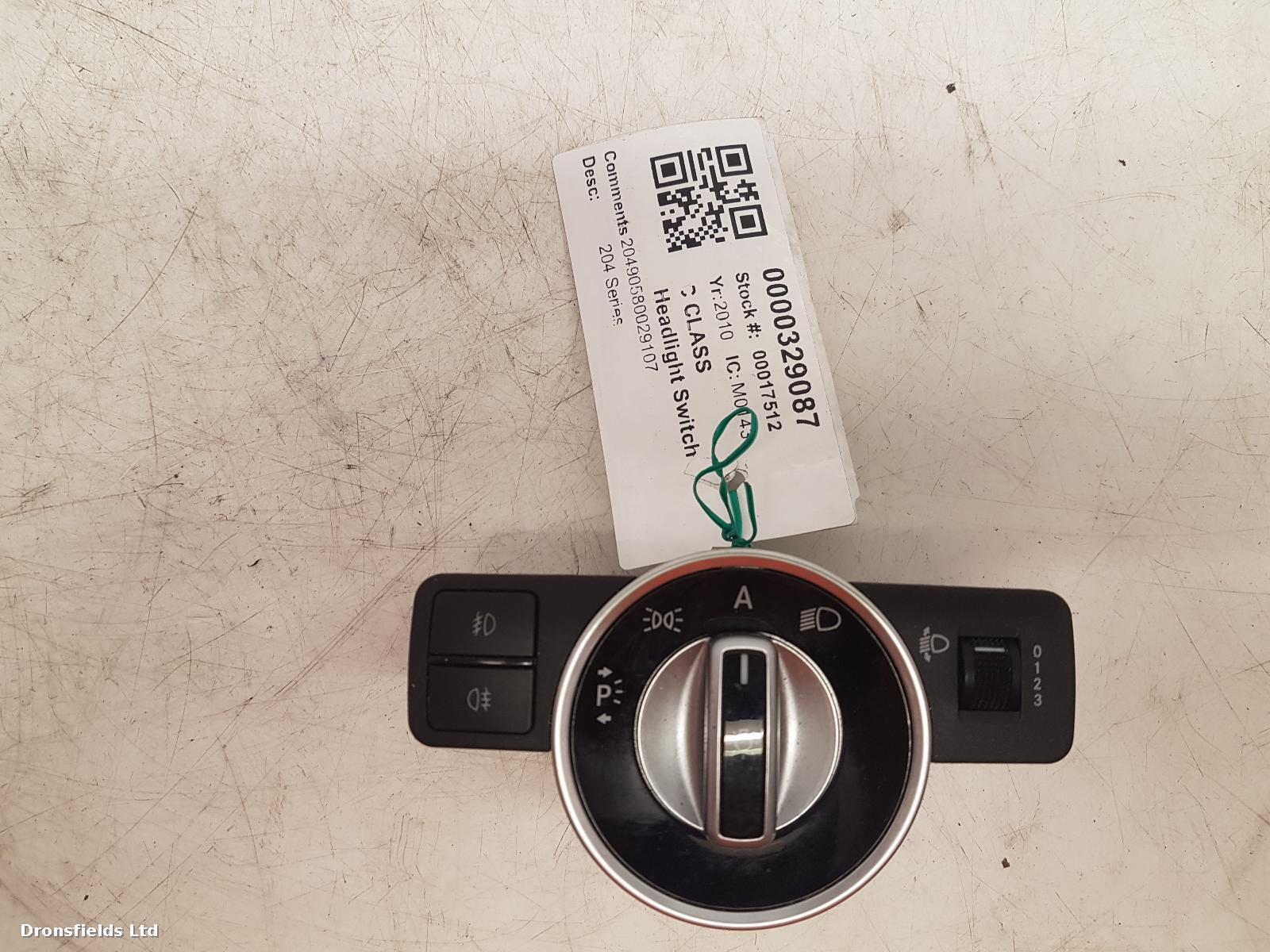 View Auto part Headlight Switch Mercedes C Class 2010