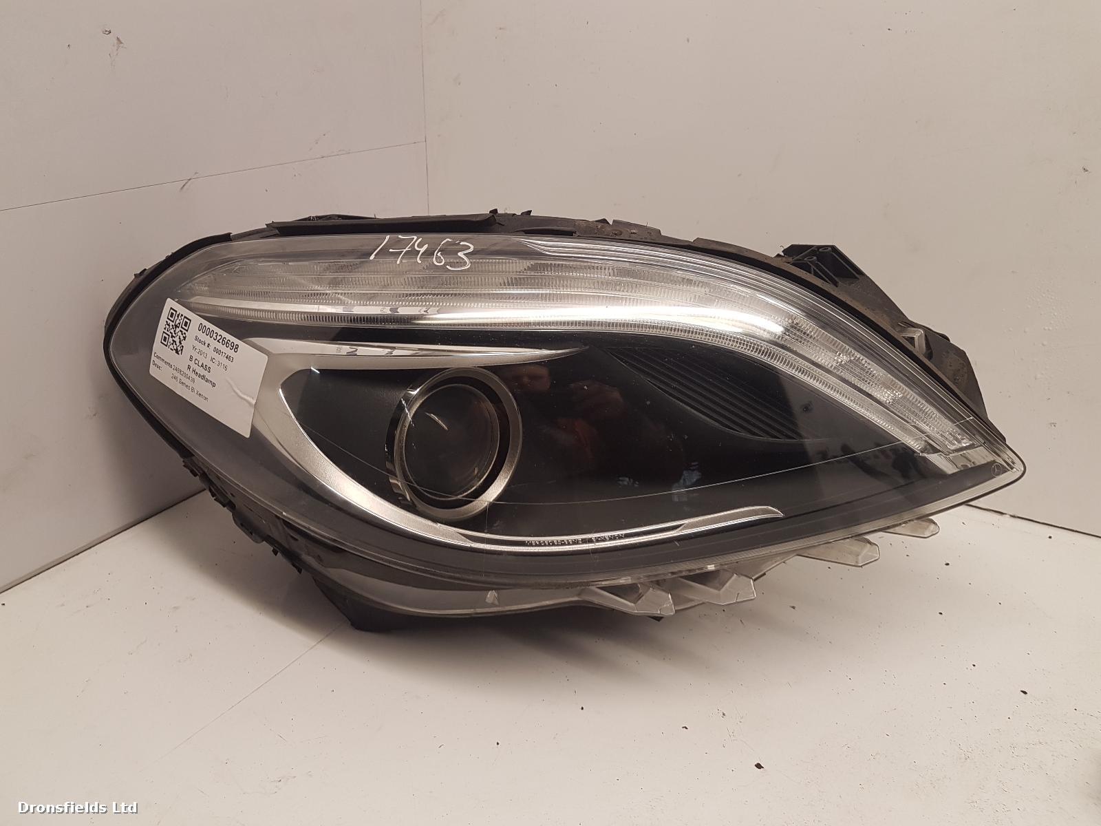 View Auto part R Headlamp Mercedes B Class 2013