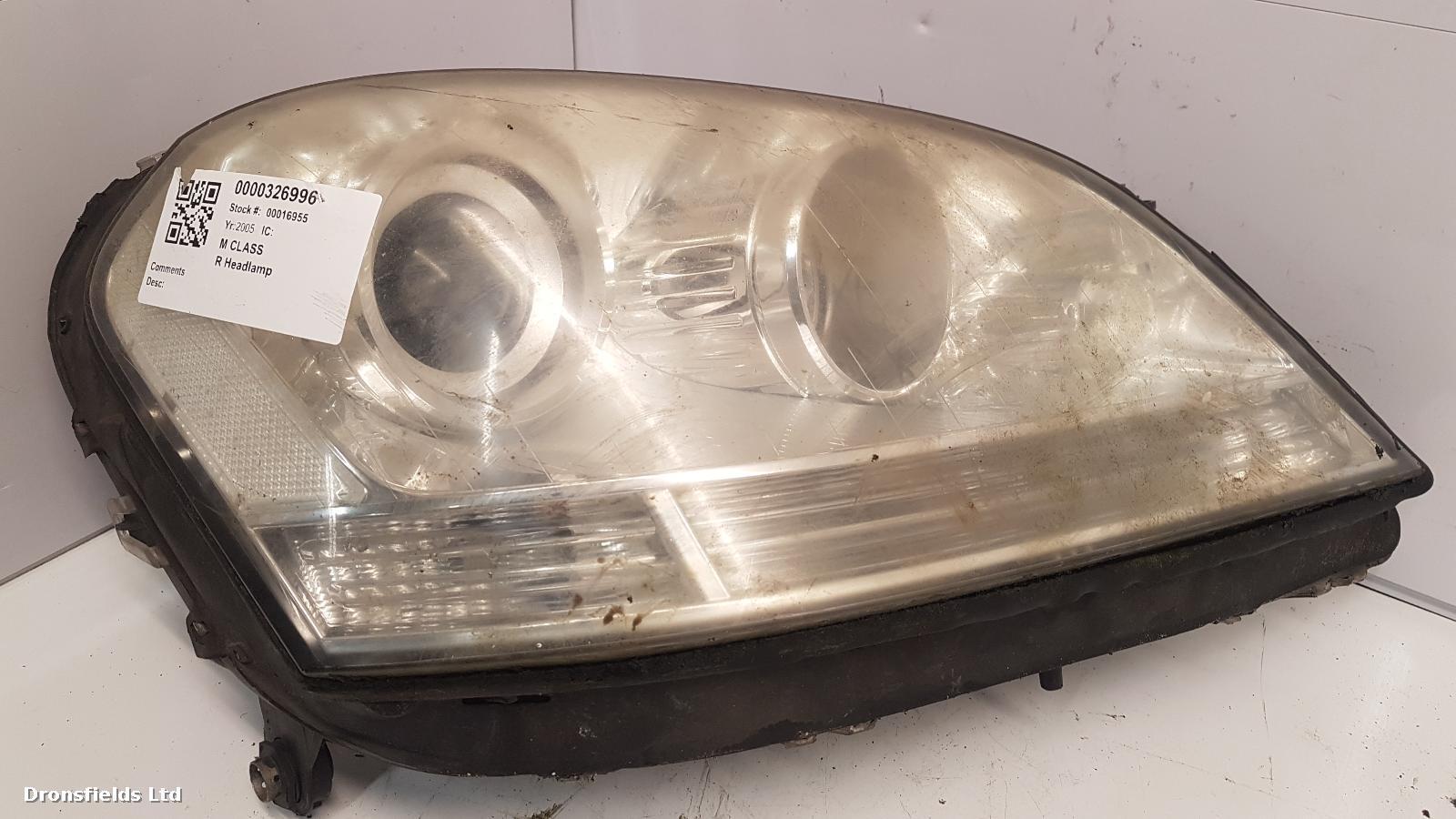 View Auto part R Headlamp Mercedes M Class 2005