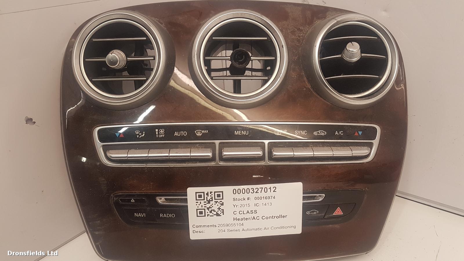 View Auto part Heater/AC Controller Mercedes C Class 2015