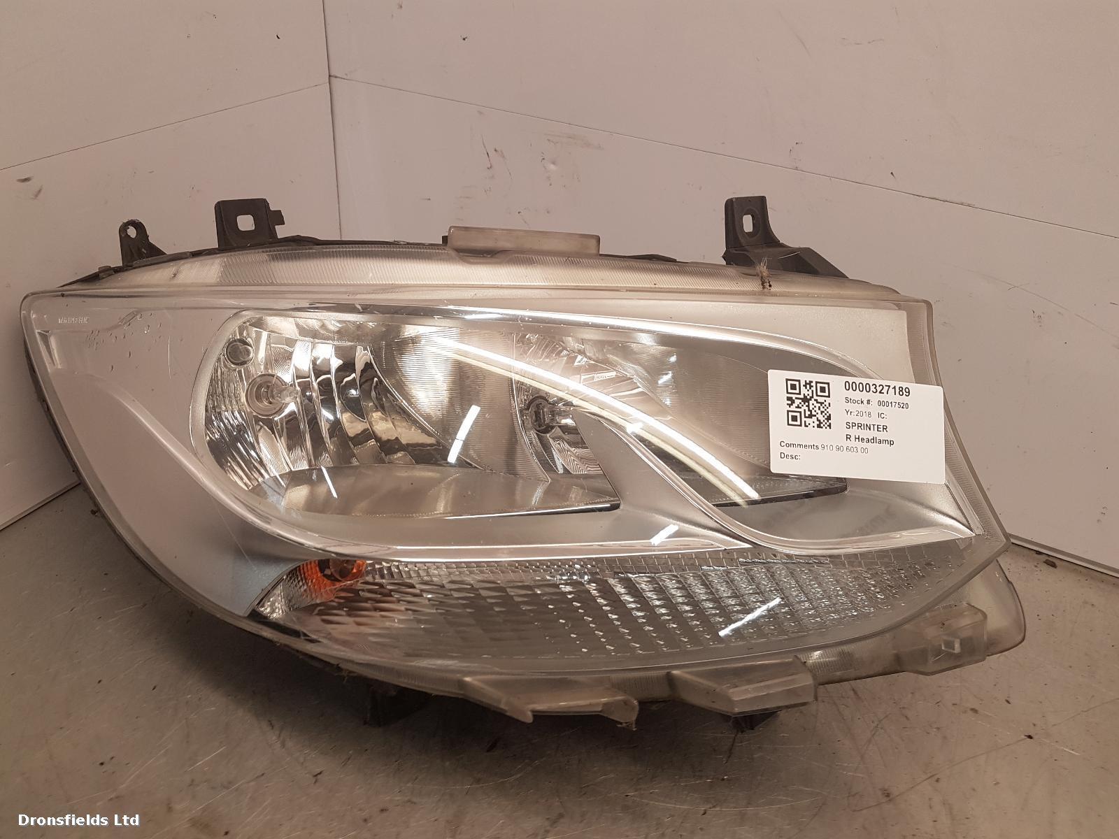 View Auto part R Headlamp Mercedes Sprinter 2018