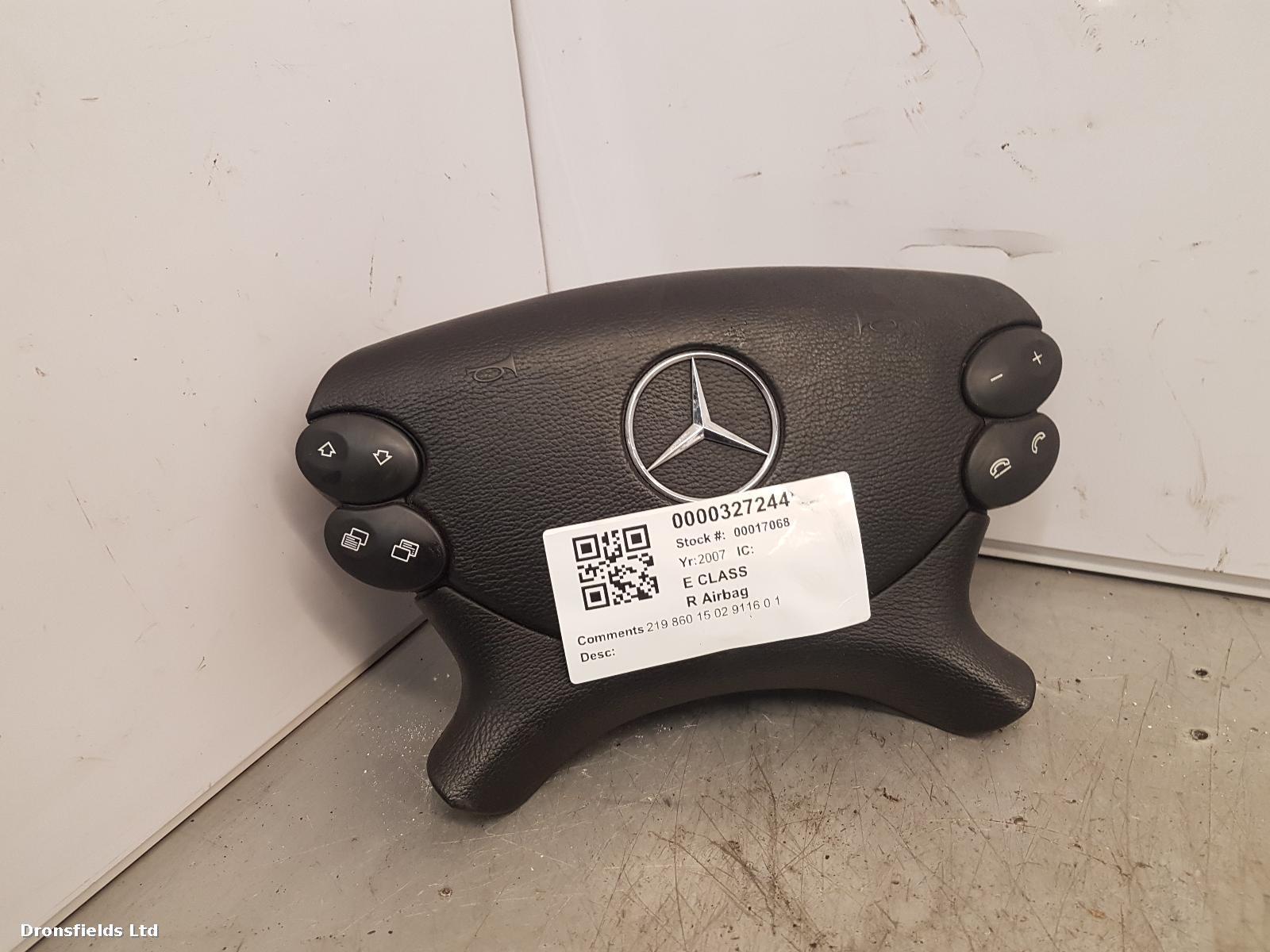 View Auto part R Air Bag Mercedes E Class 2007