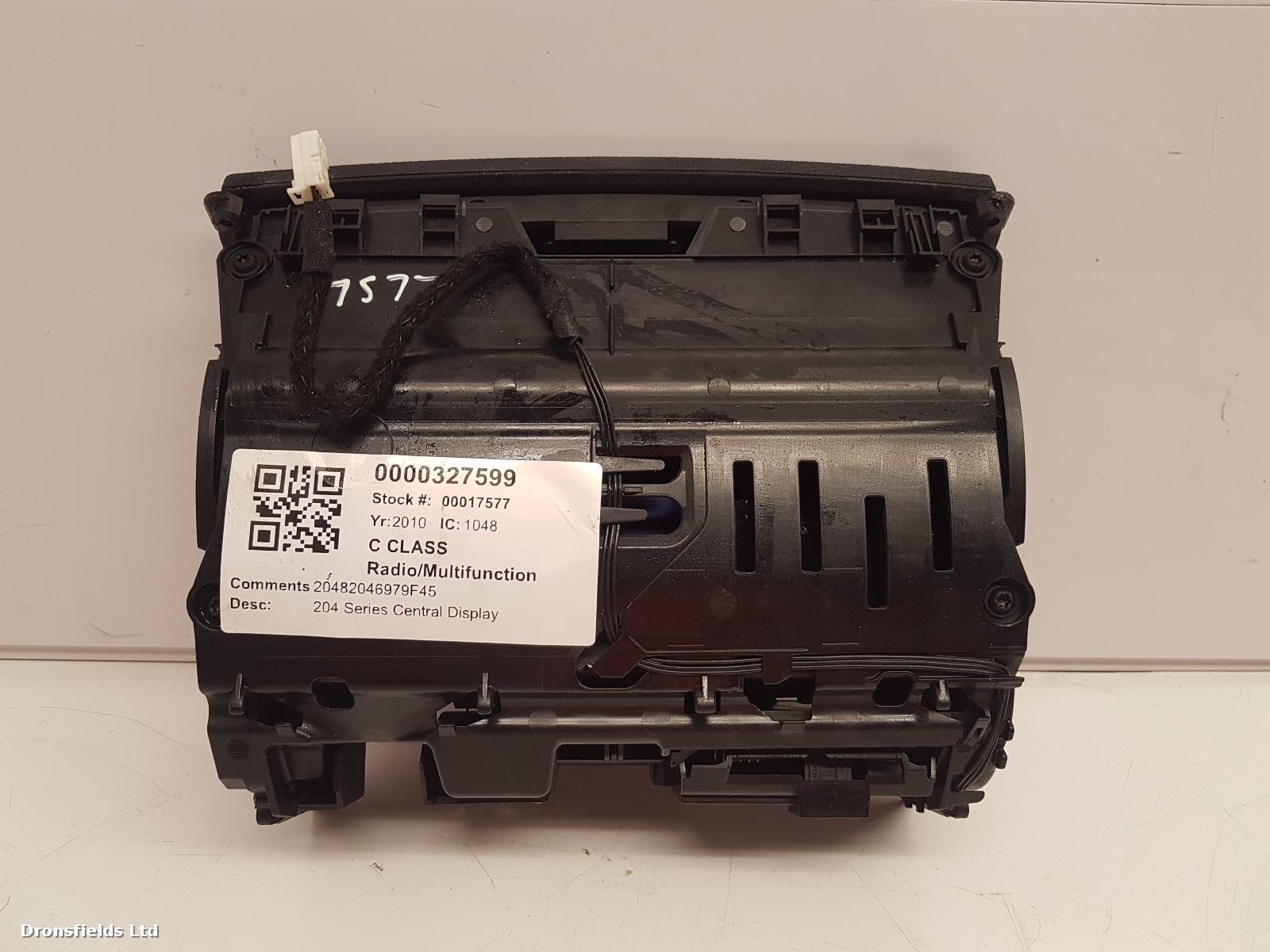 View Auto part Radio Display Mercedes C Class 2010