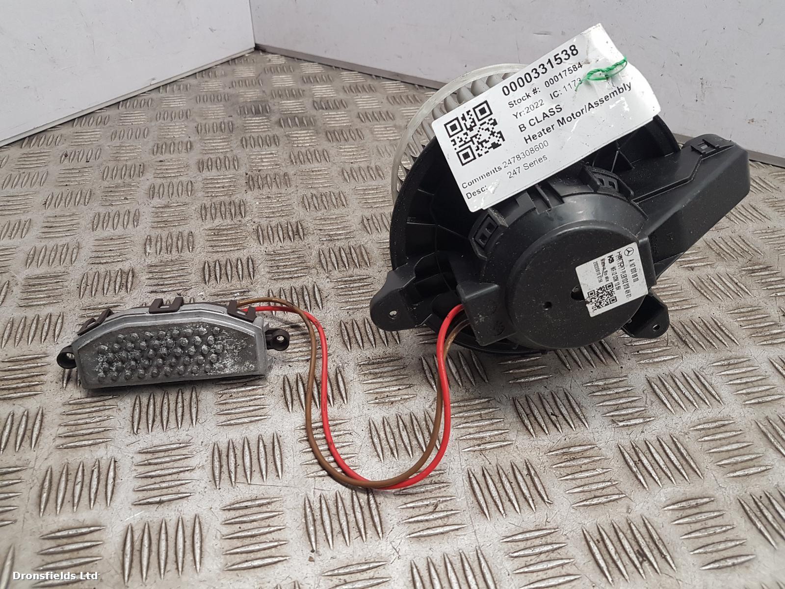 View Auto part Heater Motor/Assembly Mercedes B Class 2022