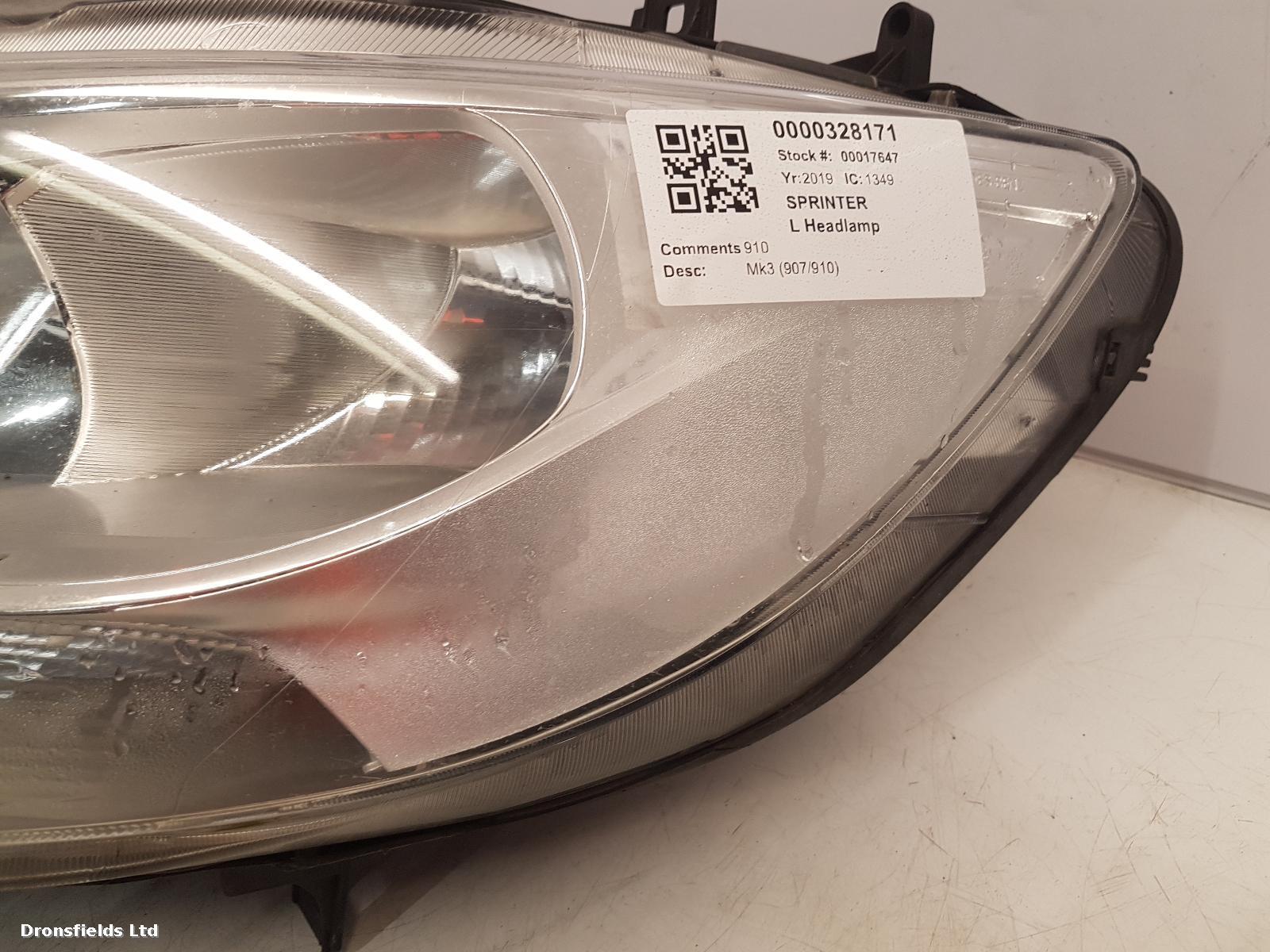 View Auto part L Headlamp Mercedes Sprinter 2019
