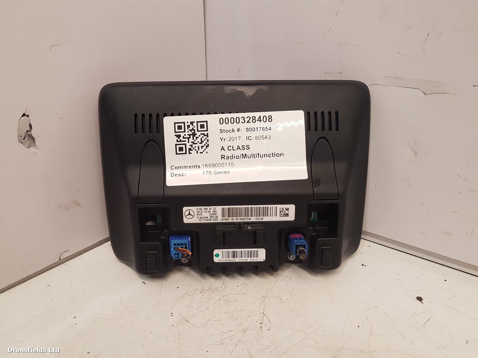 View Auto part Radio Display Mercedes A Class 2017