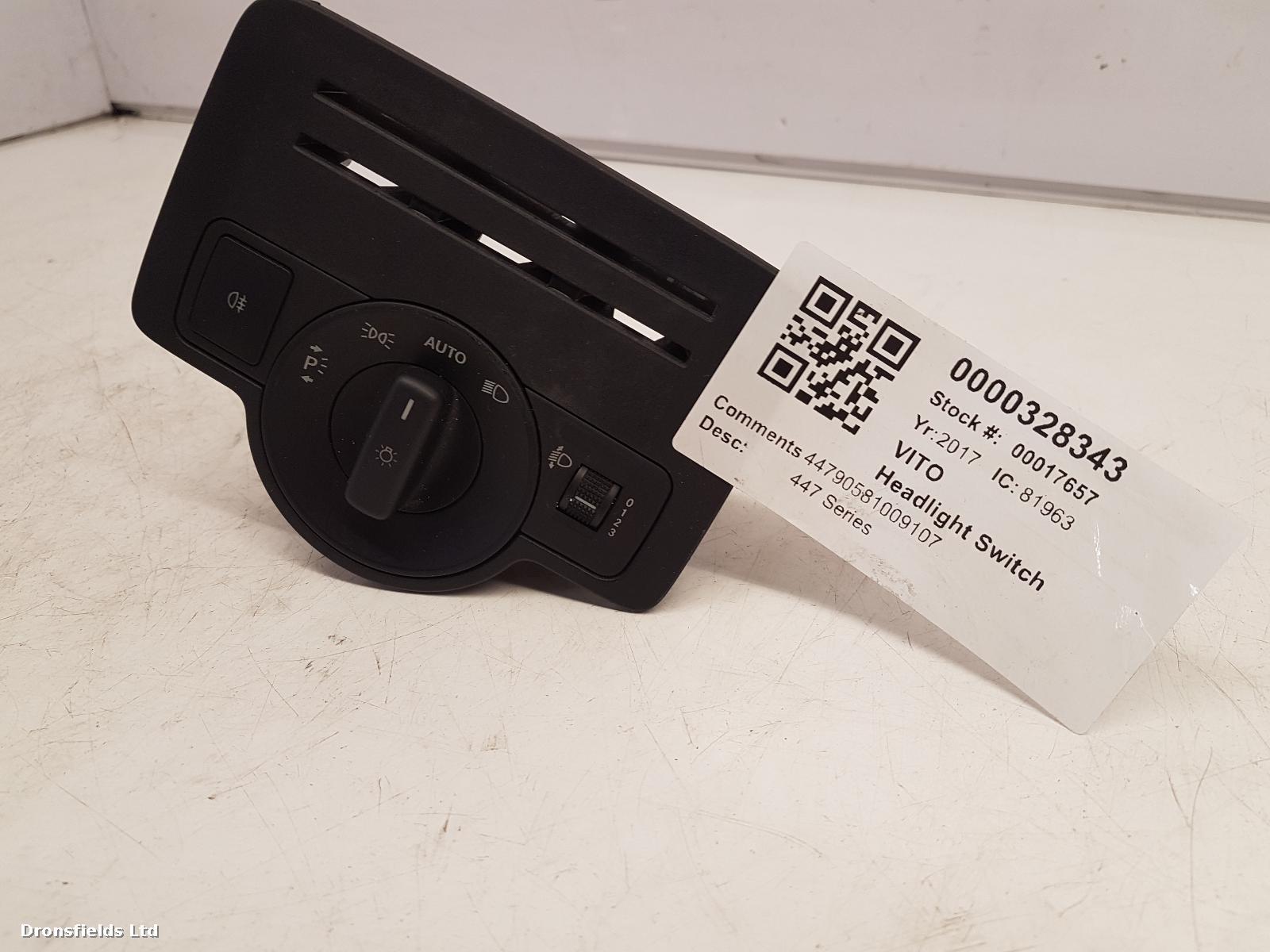 View Auto part Headlight Switch Mercedes Vito 2017