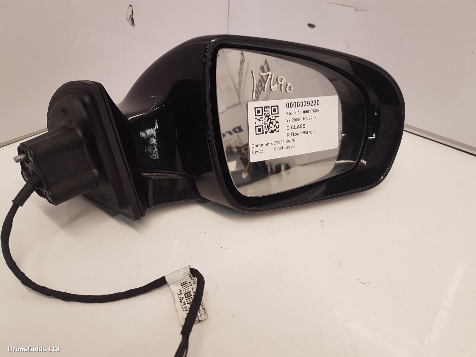 View Auto part R Door Mirror Mercedes C Class 2009