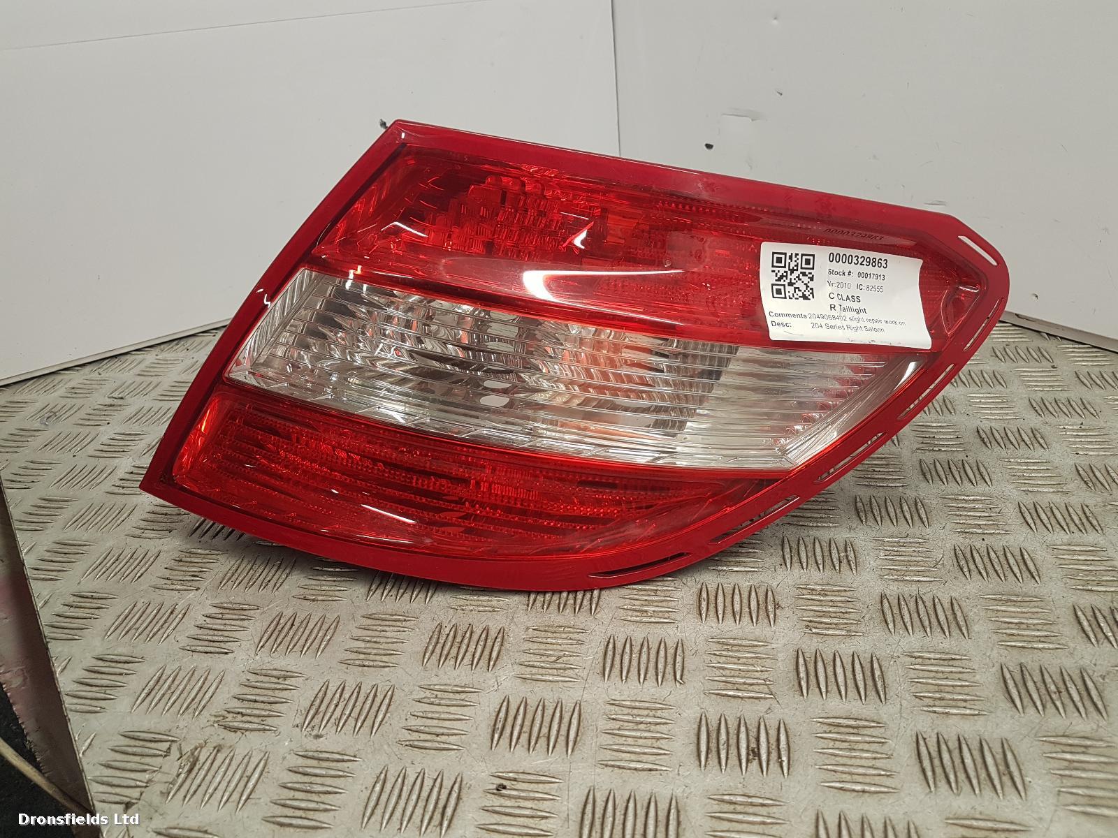 View Auto part R Taillight Mercedes C Class 2010