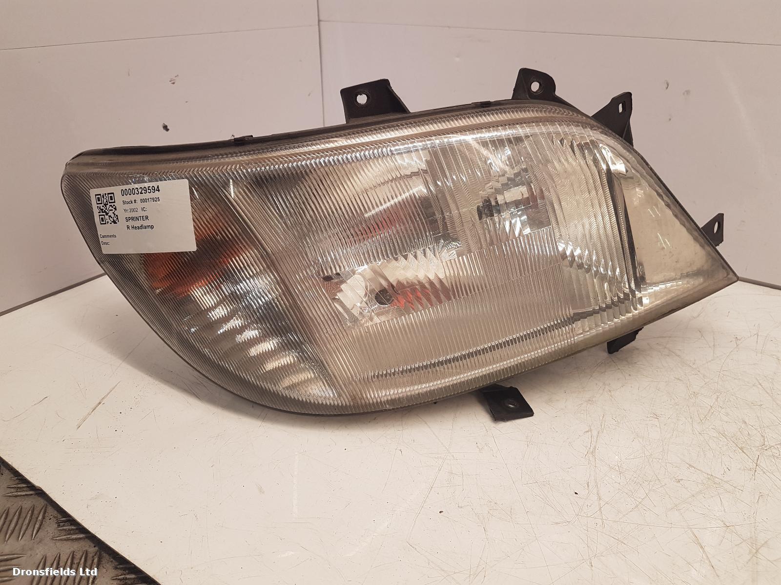 View Auto part R Headlamp Mercedes Sprinter 2002