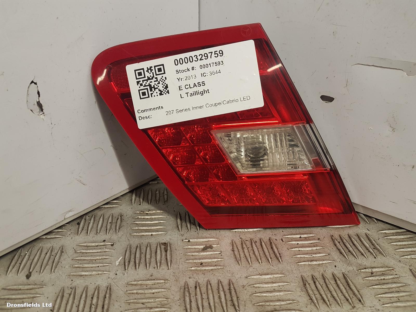 View Auto part L Taillight Mercedes E Class 2013