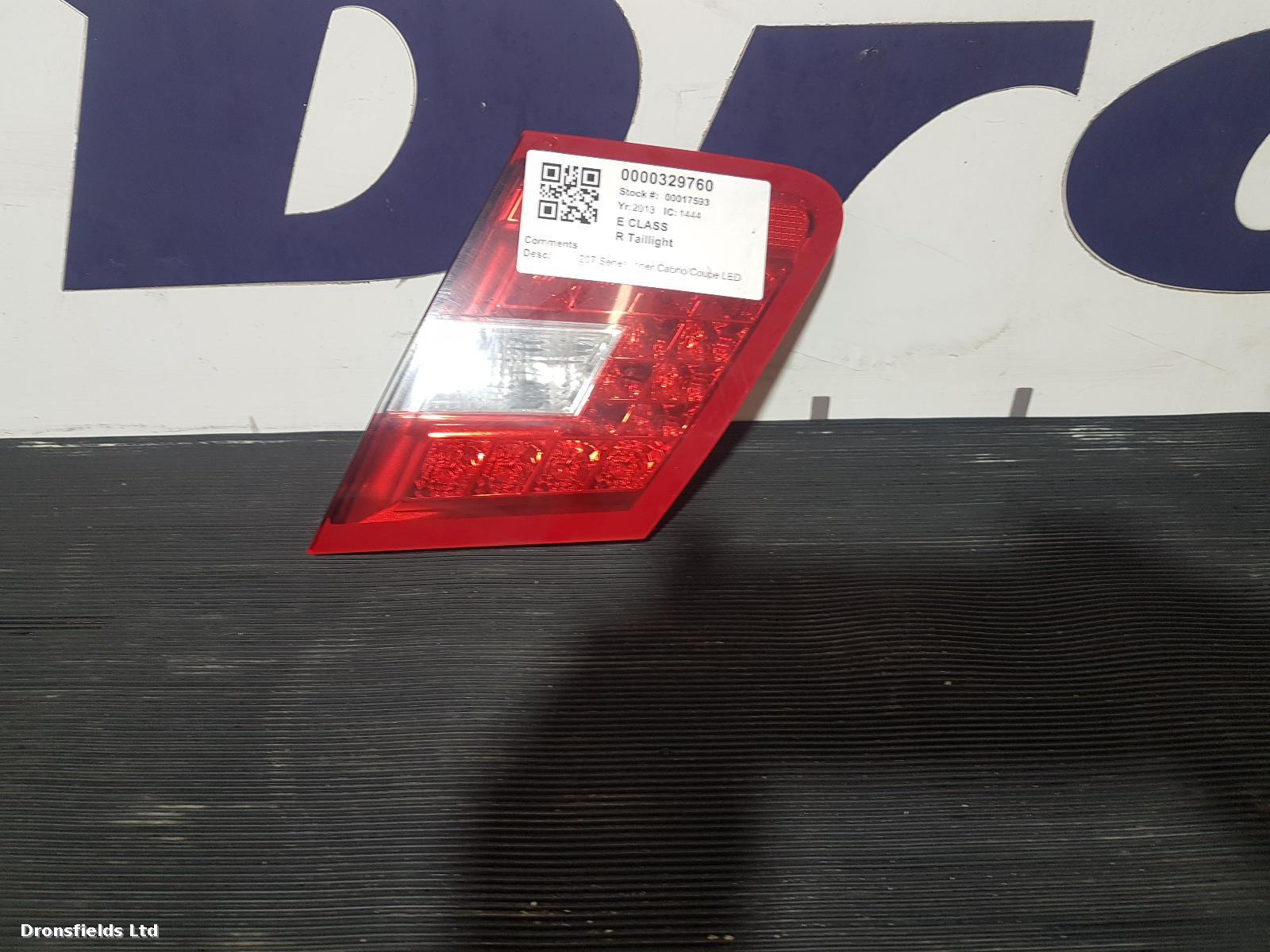 View Auto part R Taillight Mercedes E Class 2013