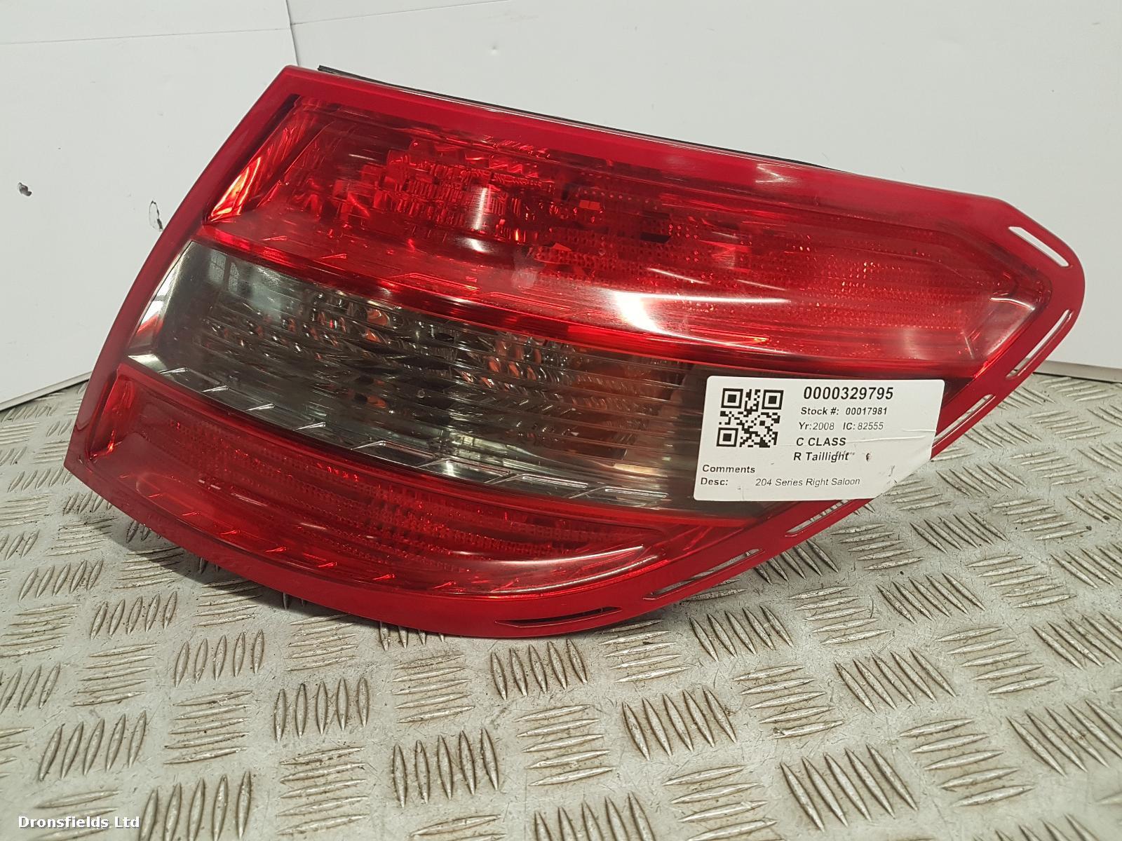 View Auto part R Taillight Mercedes C Class 2008