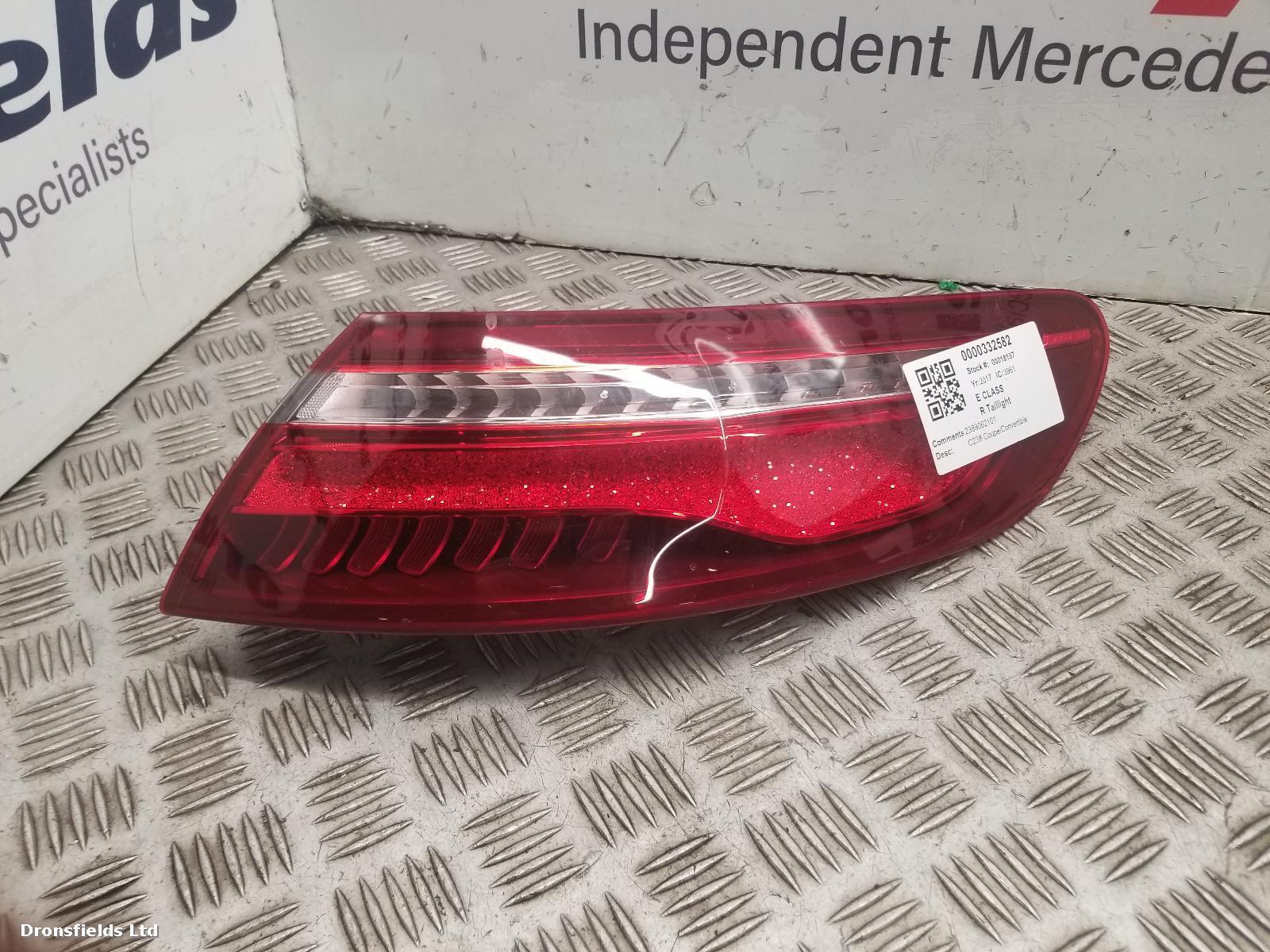 View Auto part R Taillight Mercedes E Class 2017