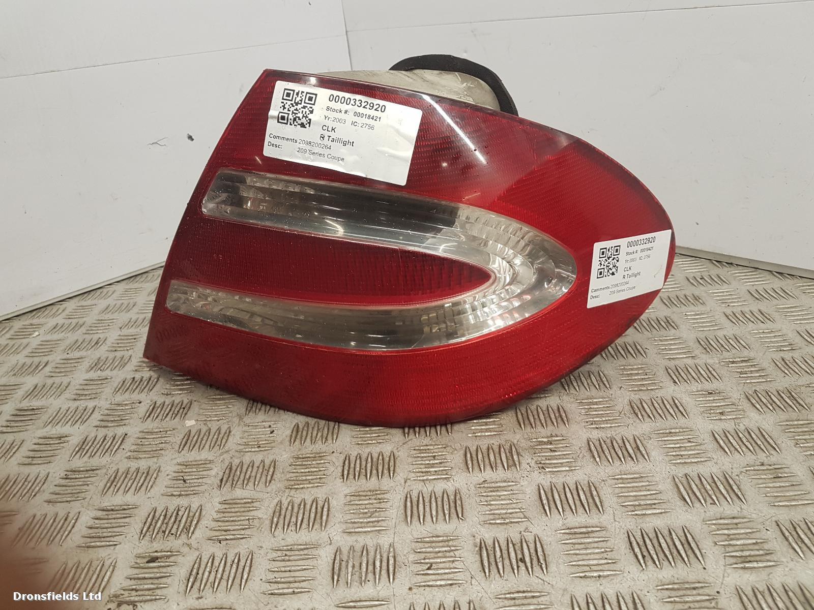 View Auto part R Taillight Mercedes Clk 2003