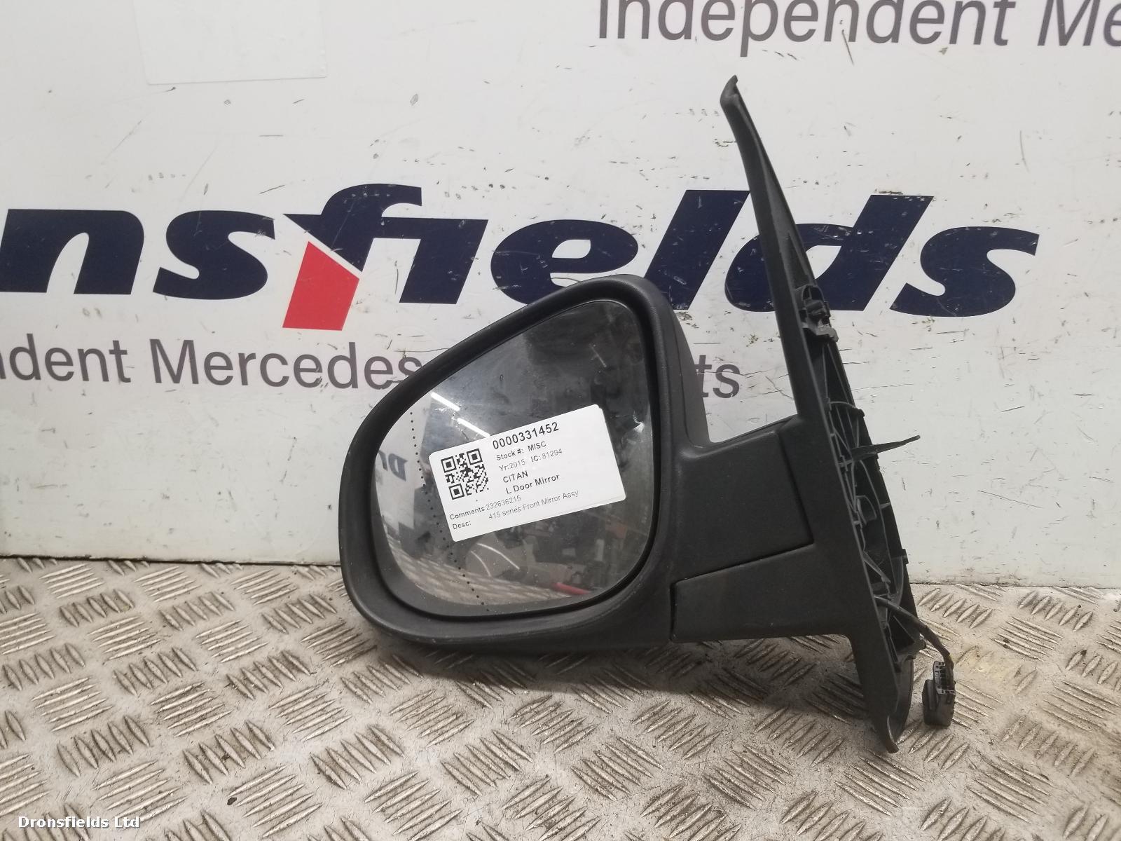 View Auto part L Door Mirror Mercedes Citan 2015
