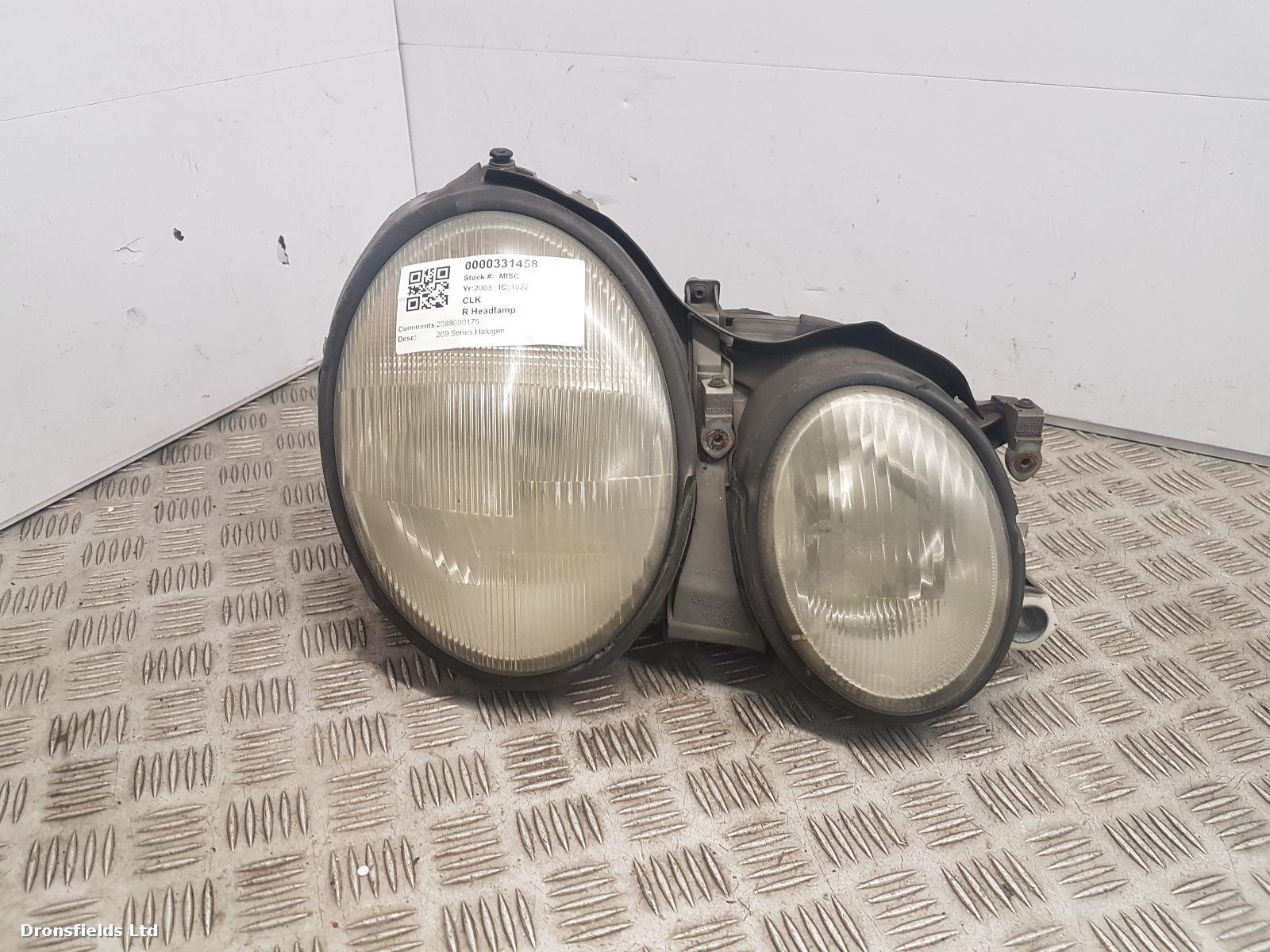 View Auto part R Headlamp Mercedes Clk 2003