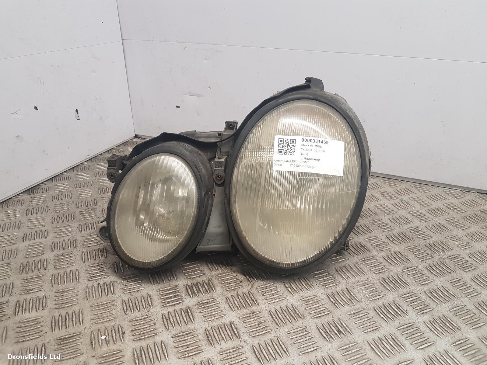 View Auto part L Headlamp Mercedes Clk 2003