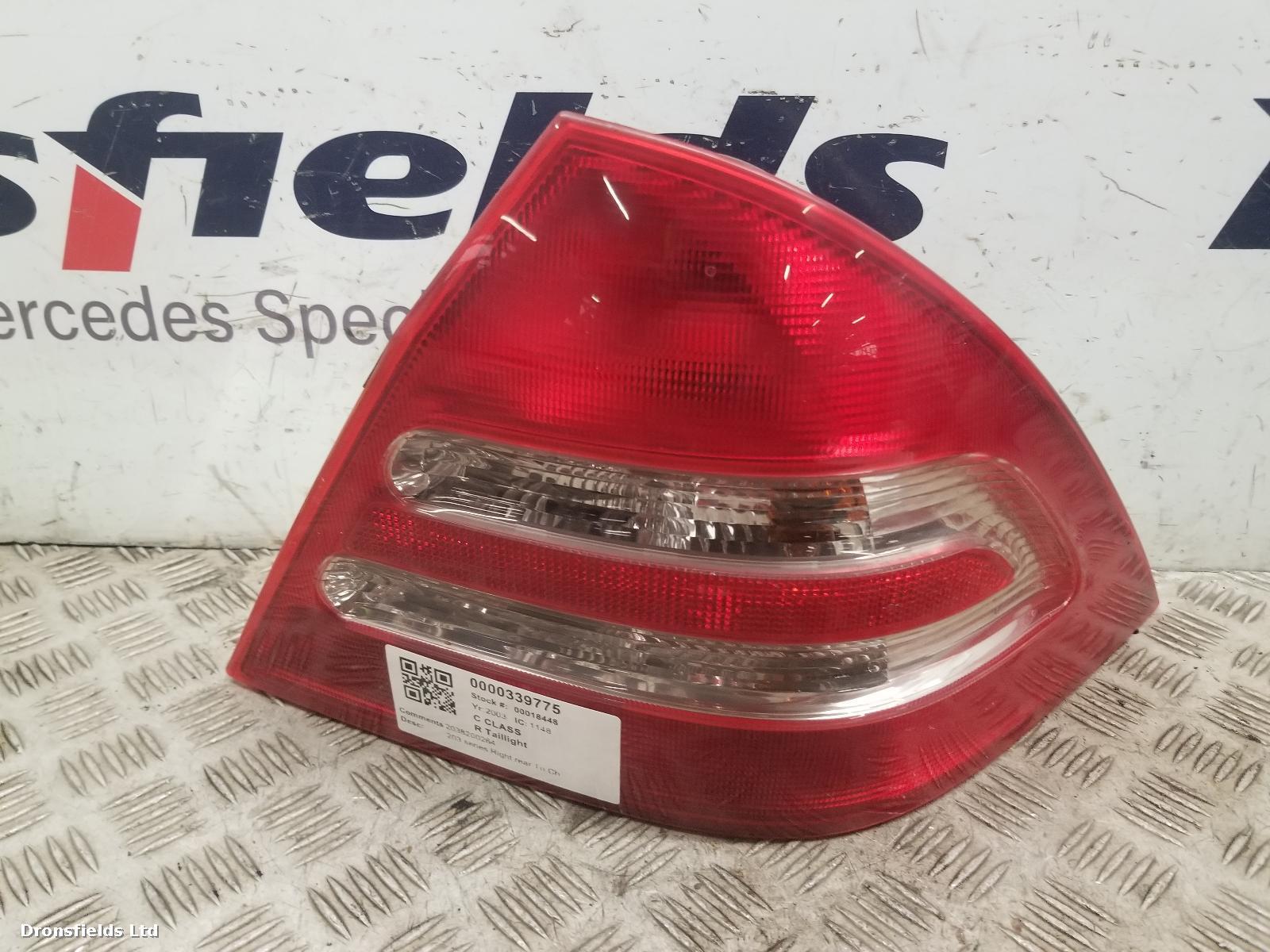 View Auto part R Taillight Mercedes C Class 2003