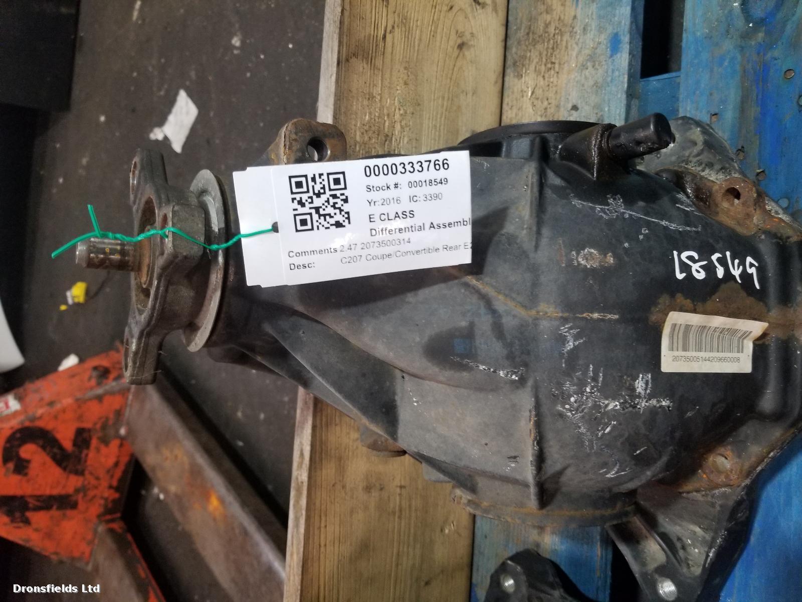 View Auto part Differential Assembly Mercedes E Class 2016