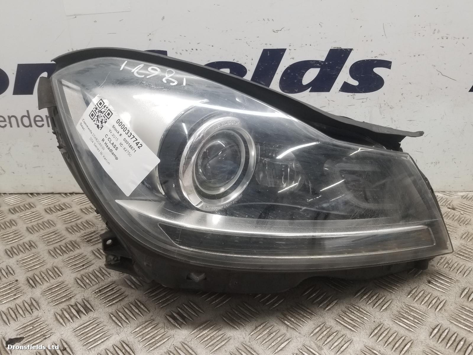 View Auto part R Headlamp Mercedes C Class 2015