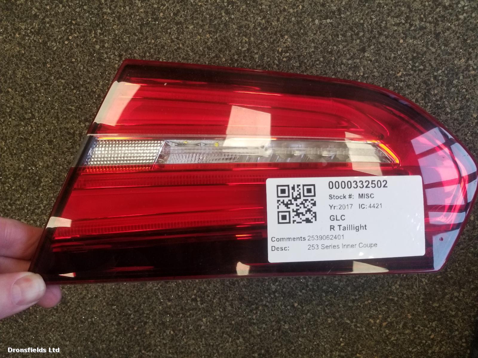 View Auto part R Taillight Mercedes Glc 2017