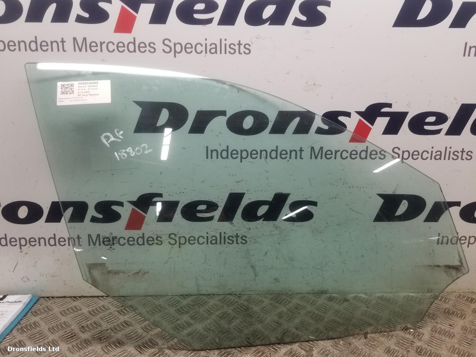 View Auto part RF Door Window Mercedes E Class 2016