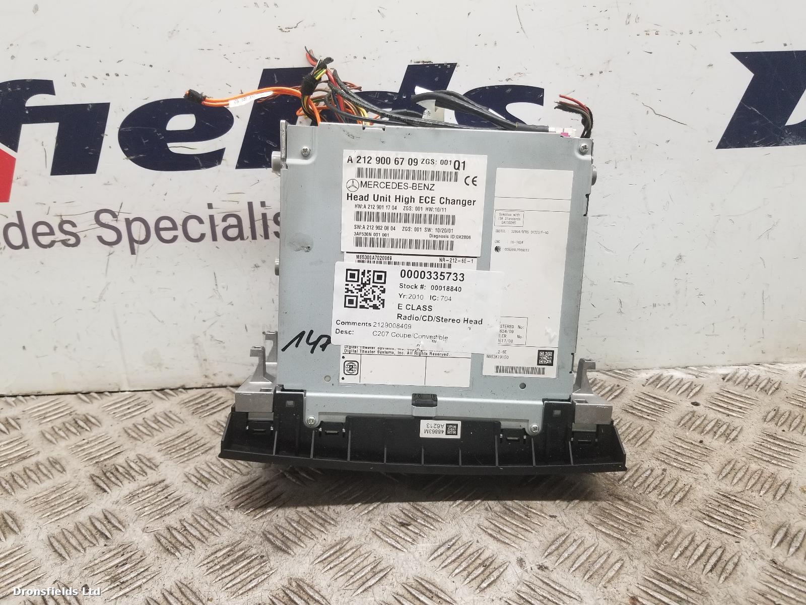 View Auto part A/V Equipment Mercedes E Class 2010