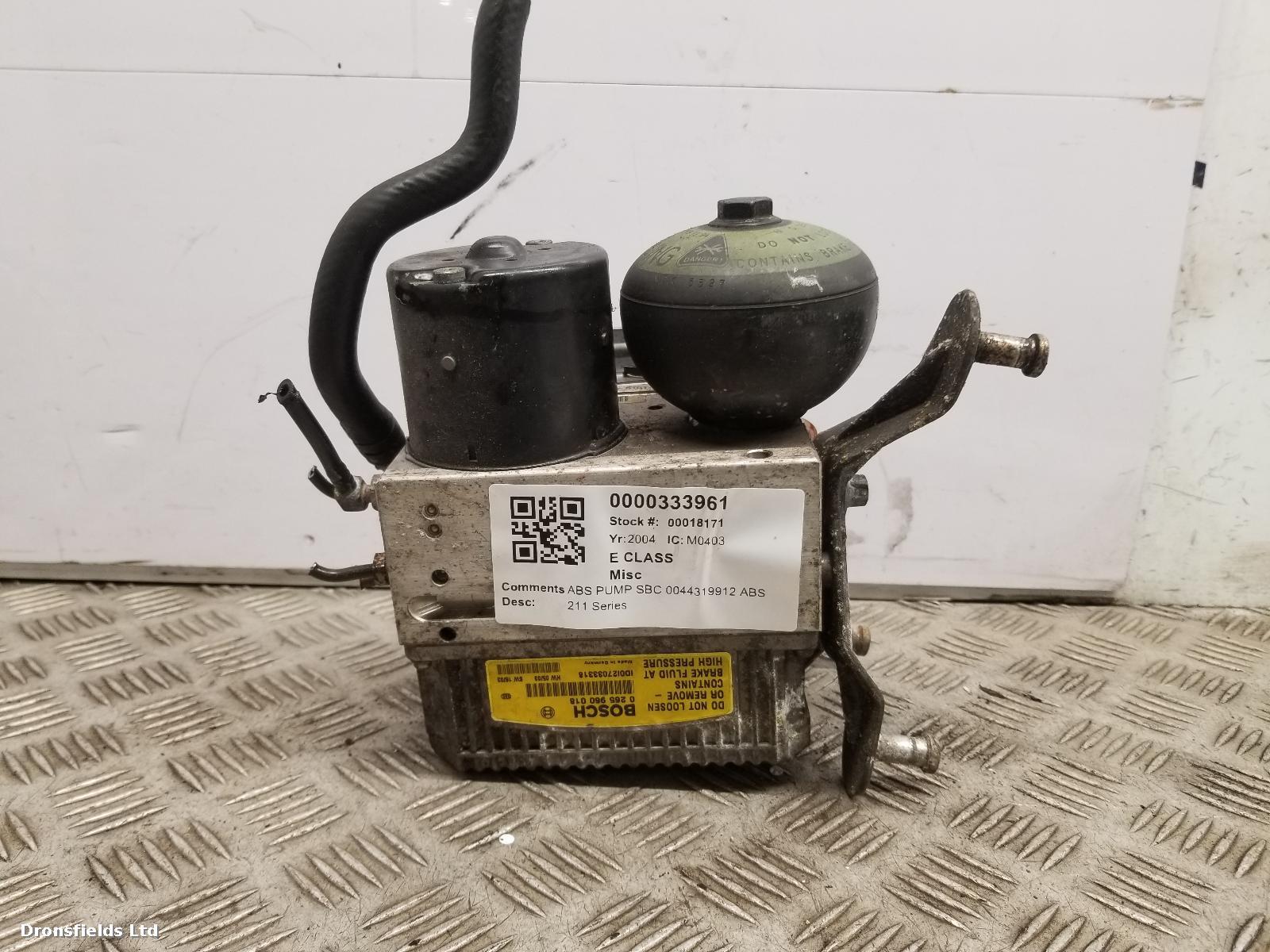 View Auto part Misc Mercedes E Class 2004