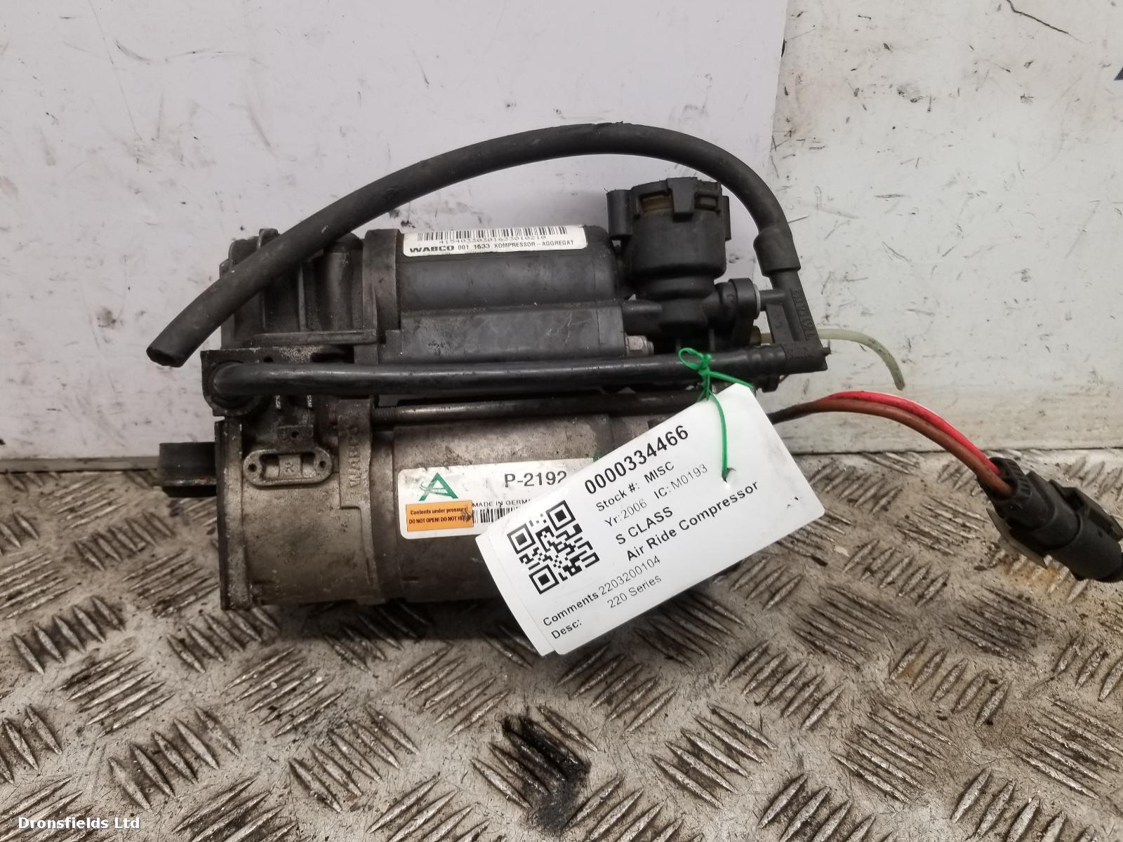 View Auto part Air Ride Compressor Mercedes S Class 2006