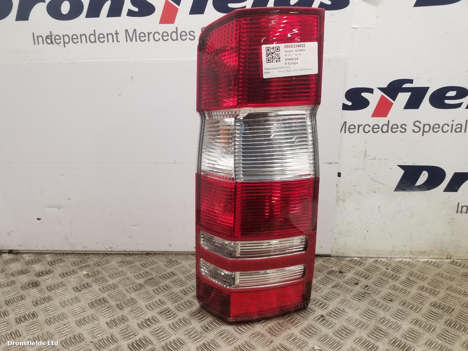 View Auto part R Taillight Mercedes Sprinter 2017