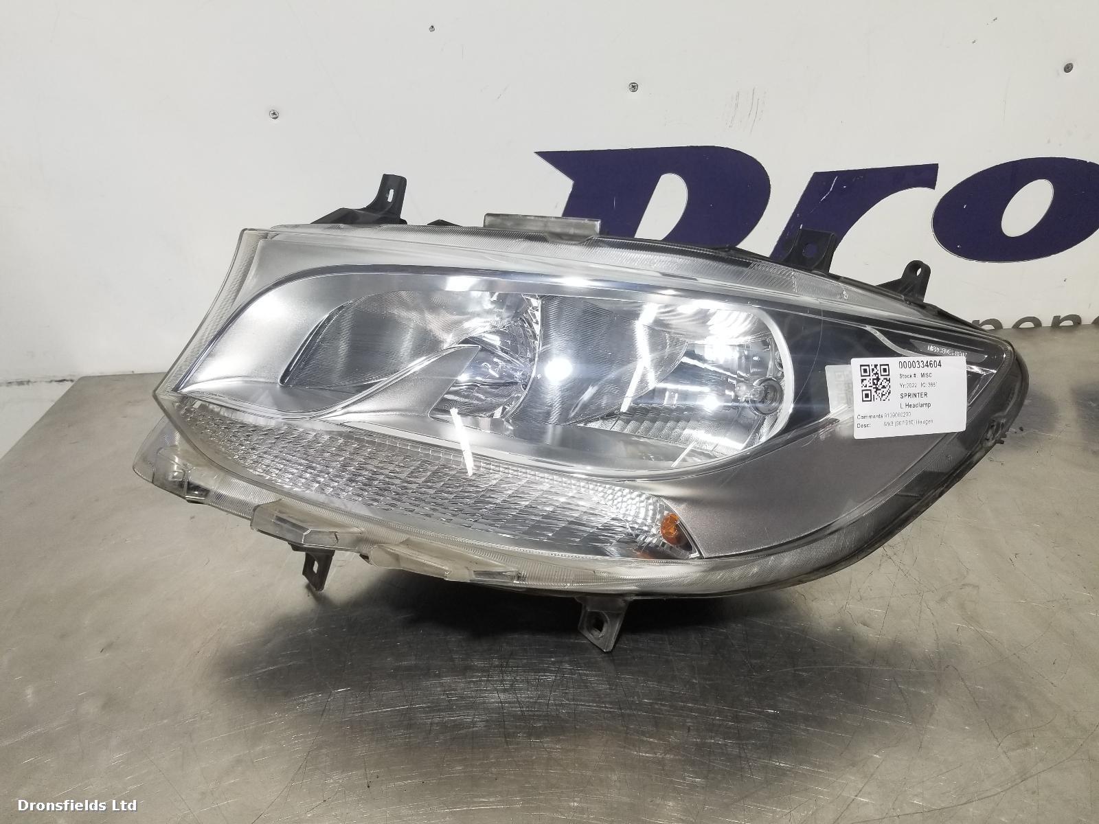 View Auto part L Headlamp Mercedes Sprinter 2022