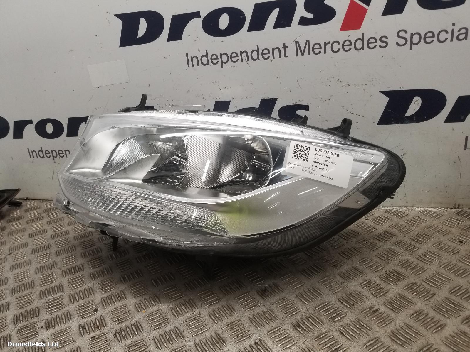 View Auto part L Headlamp Mercedes Sprinter 2017