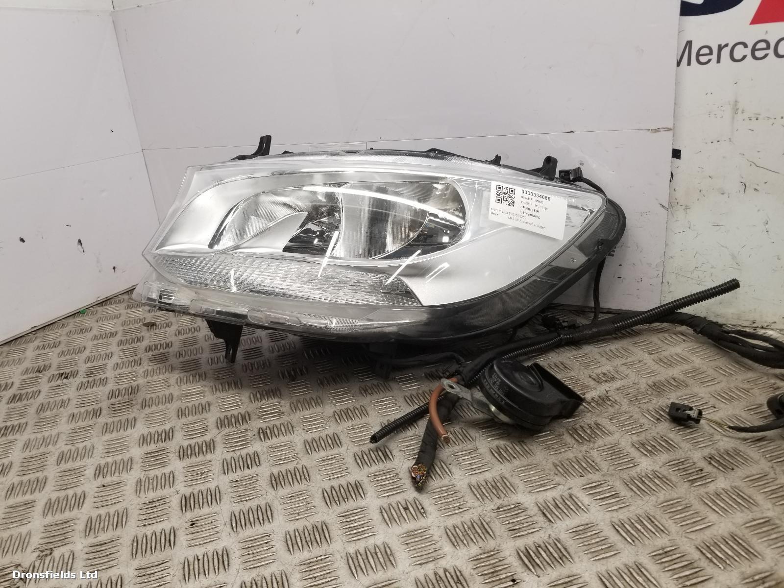 View Auto part L Headlamp Mercedes Sprinter 2017
