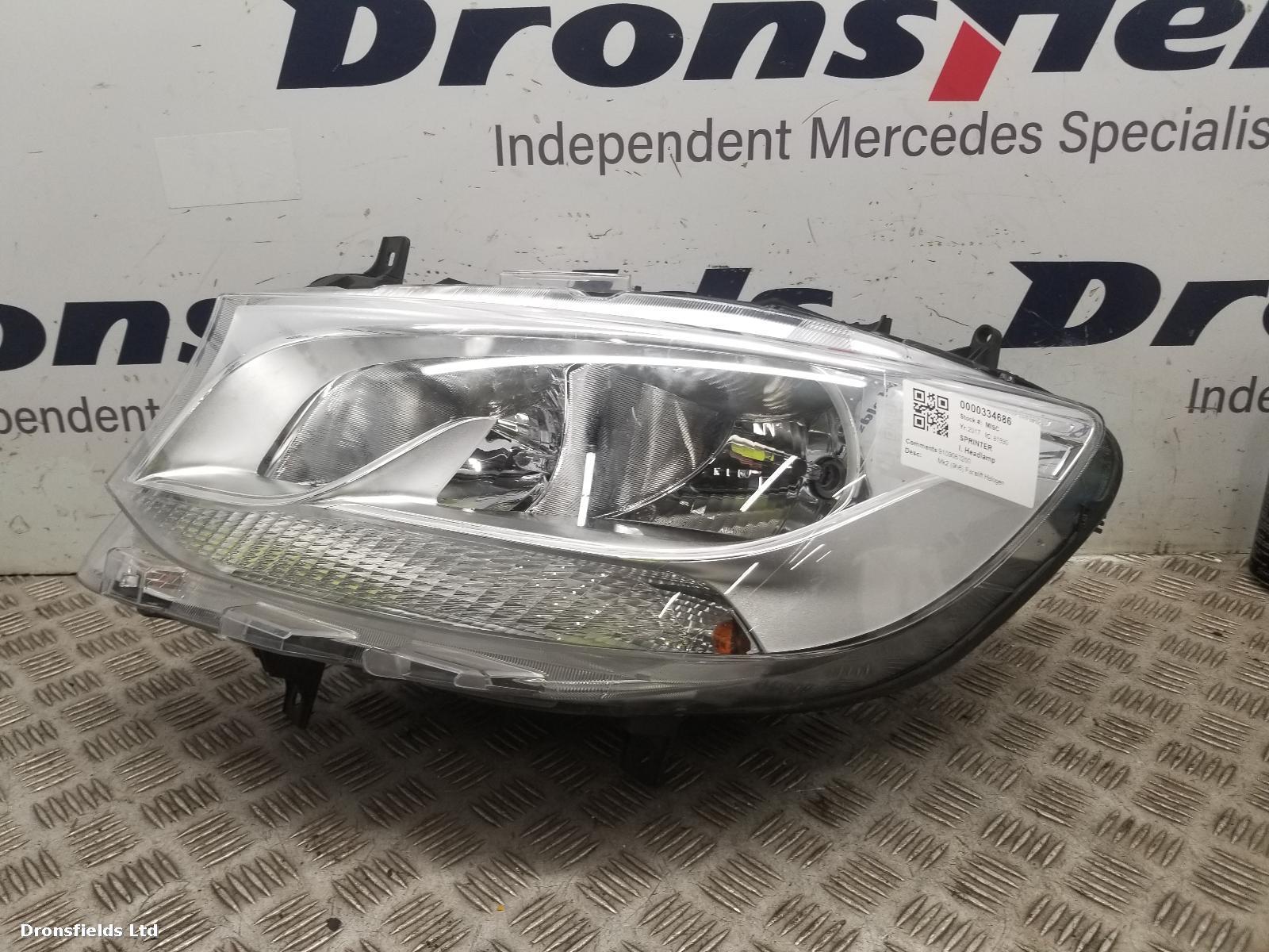 View Auto part L Headlamp Mercedes Sprinter 2017