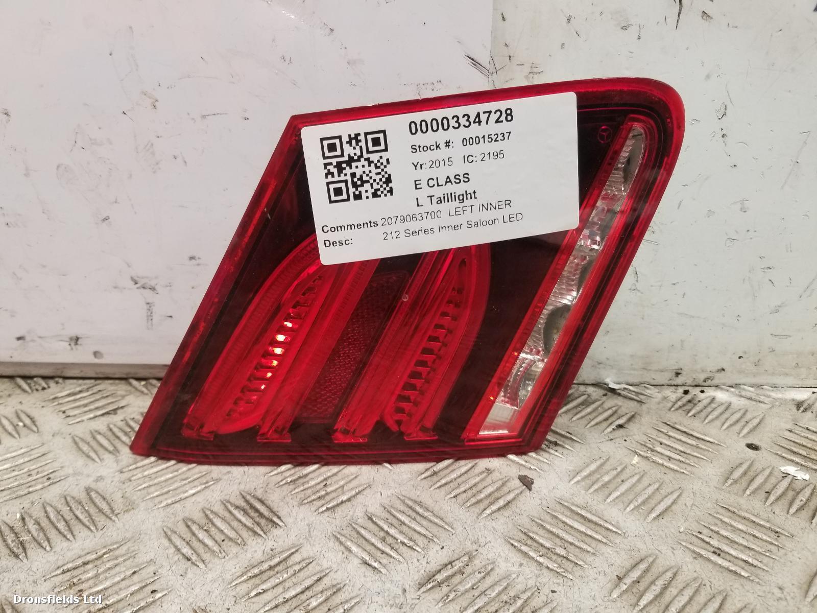 View Auto part L Taillight Mercedes E Class 2015
