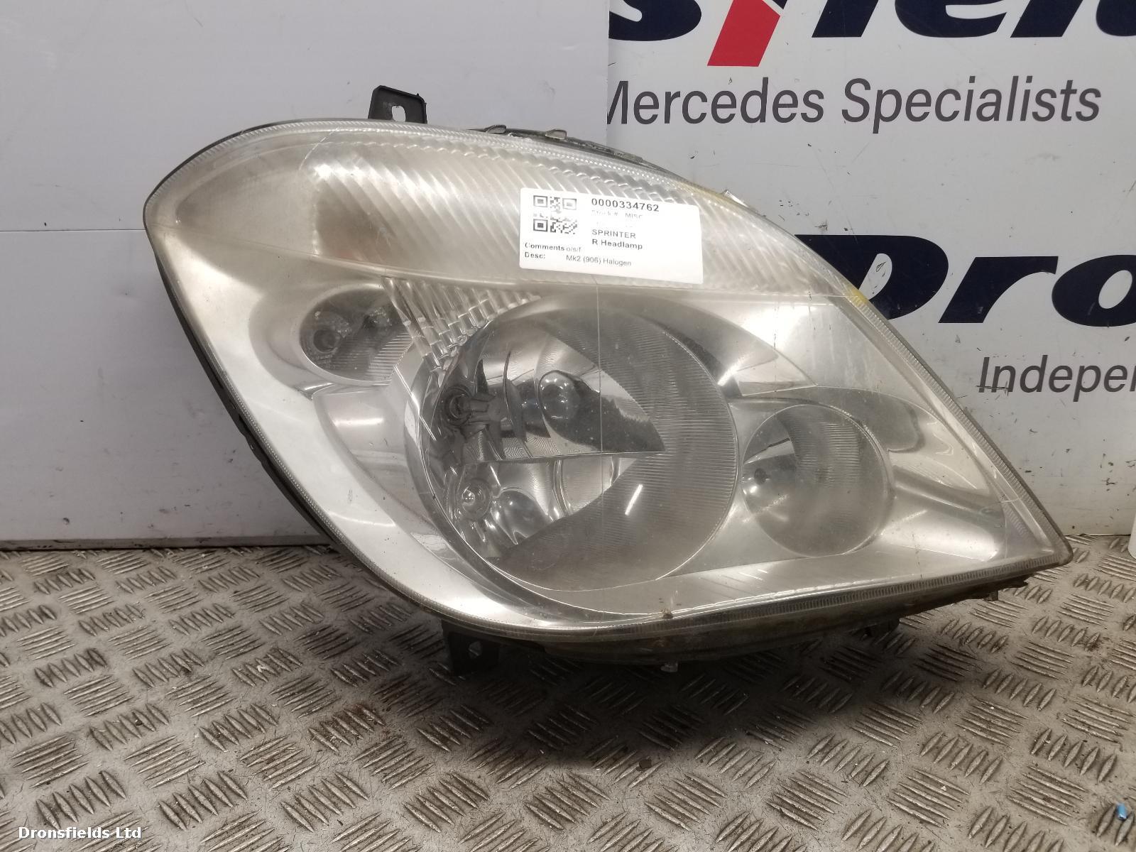 View Auto part R Headlamp Mercedes Sprinter 2012