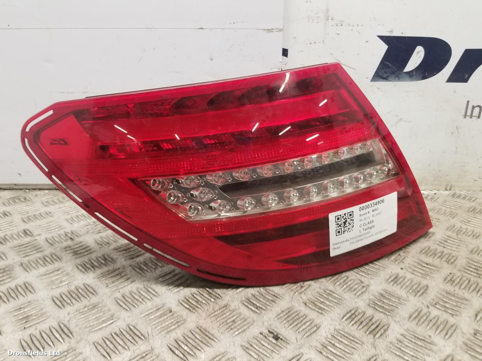 View Auto part L Taillight Mercedes C Class 2014