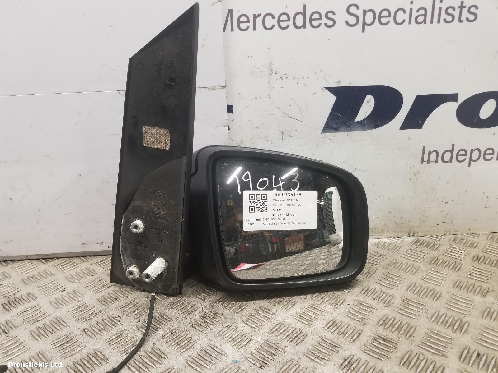 View Auto part R Door Mirror Mercedes Vito 2012