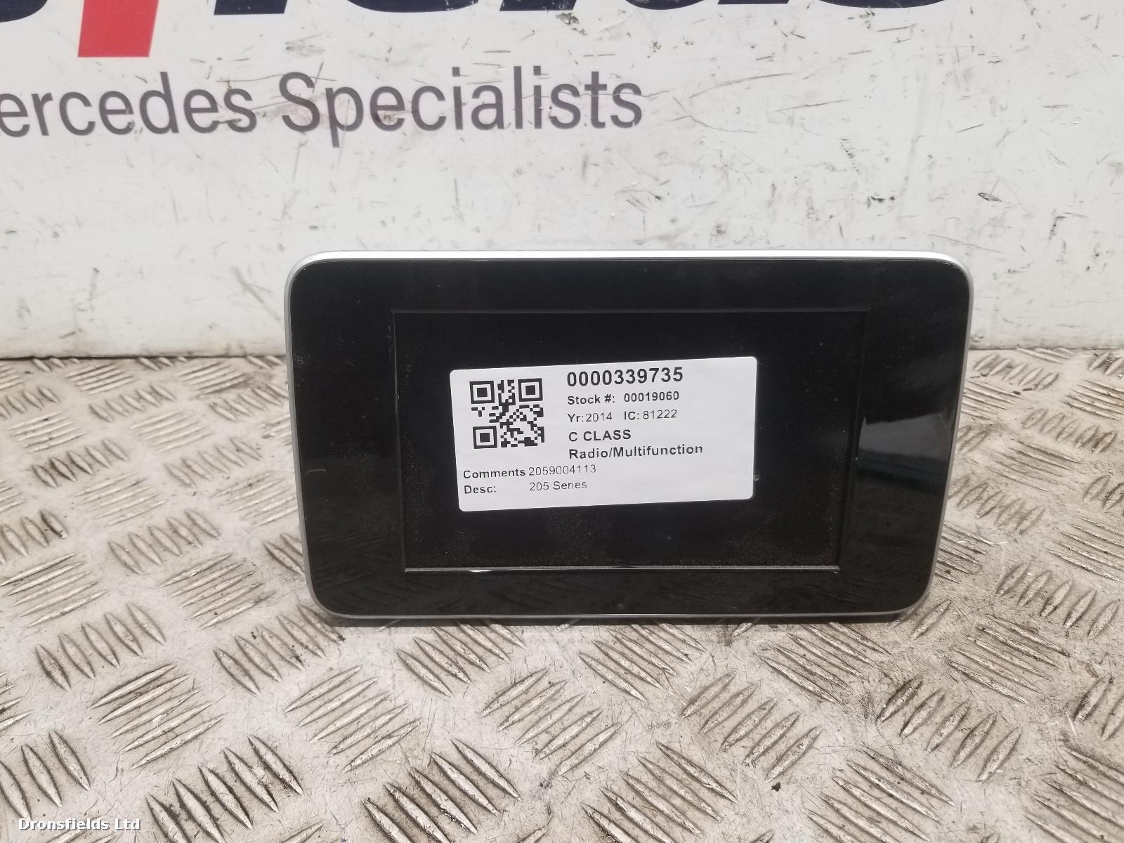 View Auto part Radio Display Mercedes C Class 2014