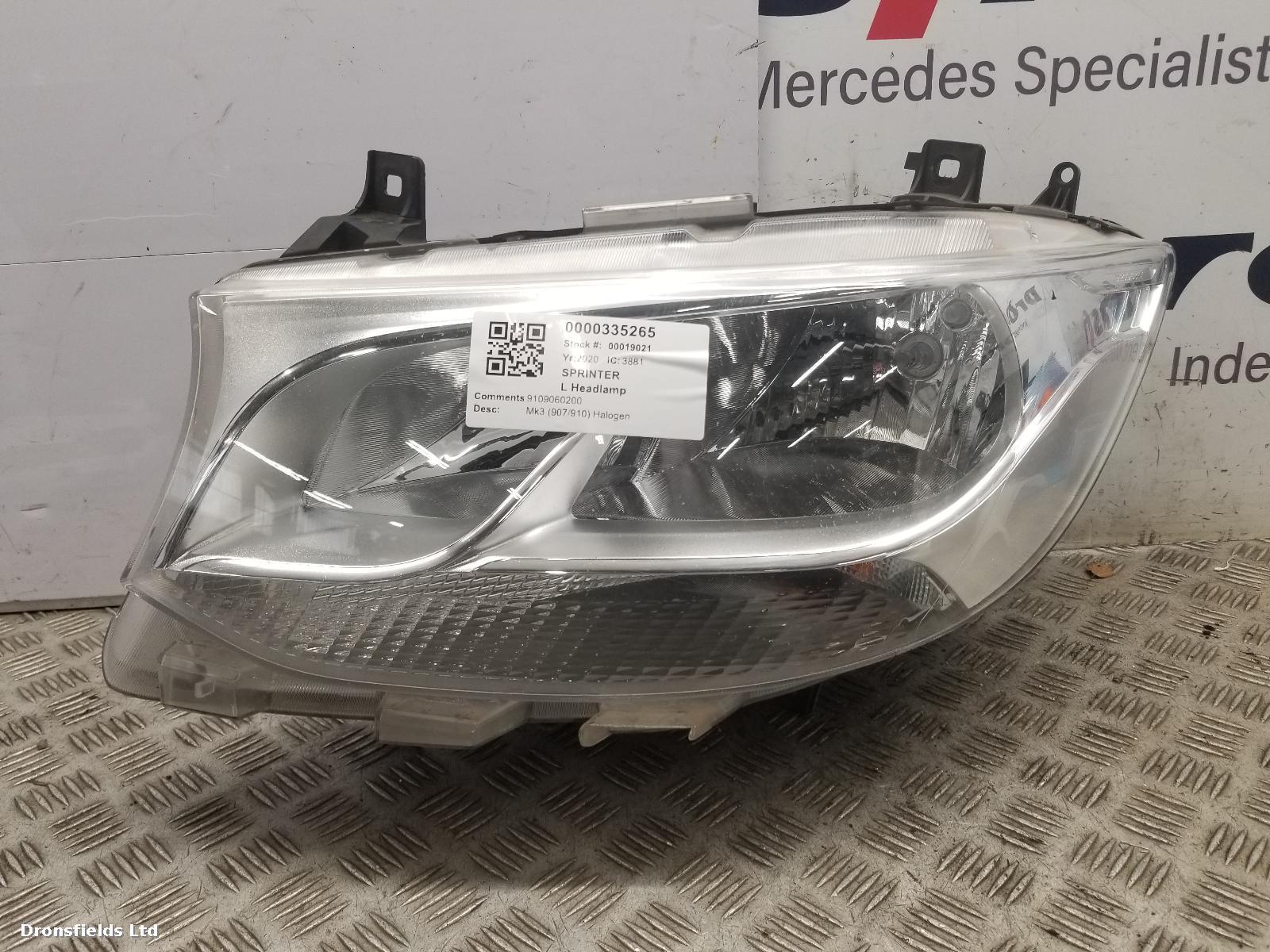View Auto part L Headlamp Mercedes Sprinter 2020