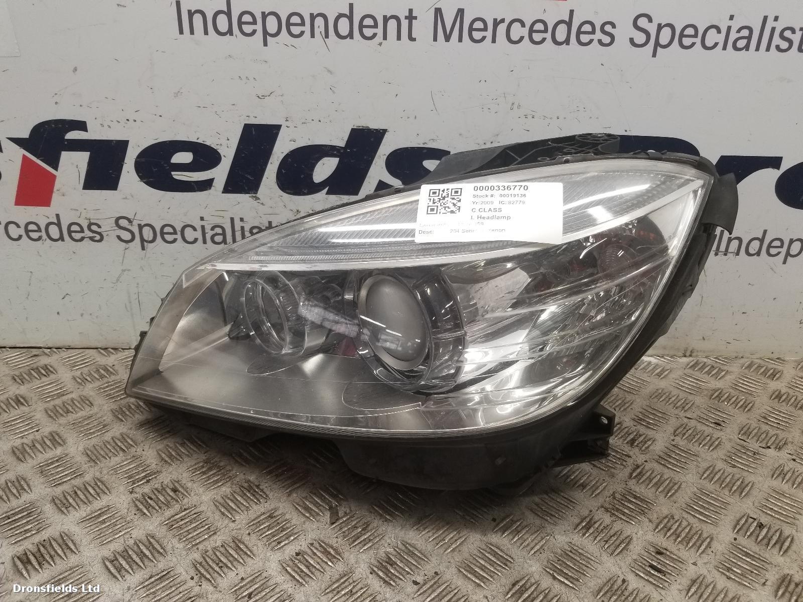 View Auto part L Headlamp Mercedes C Class 2009